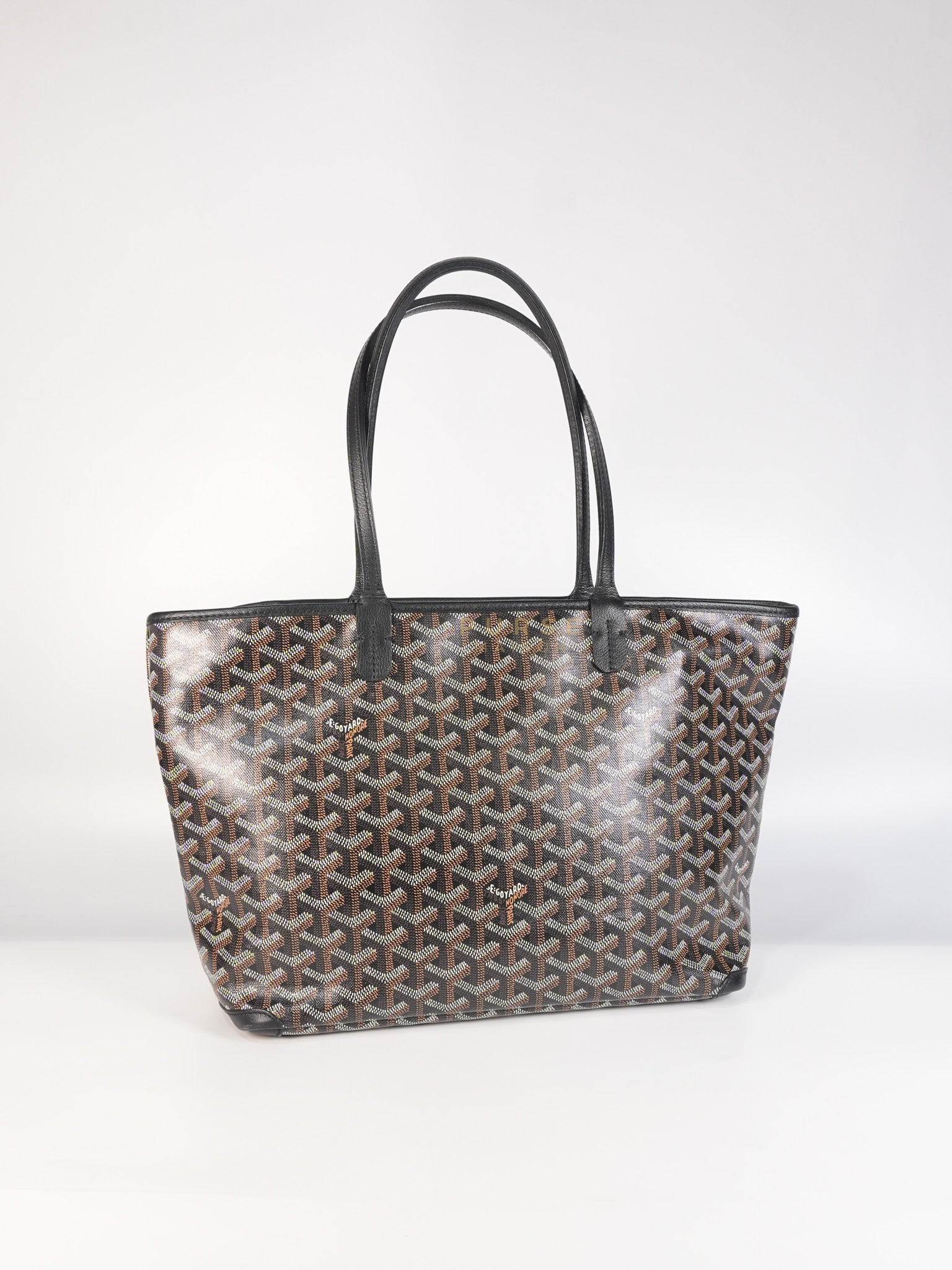 Artois PM in Black Goyardine Canvas | Purse Maison Luxury Bags Shop