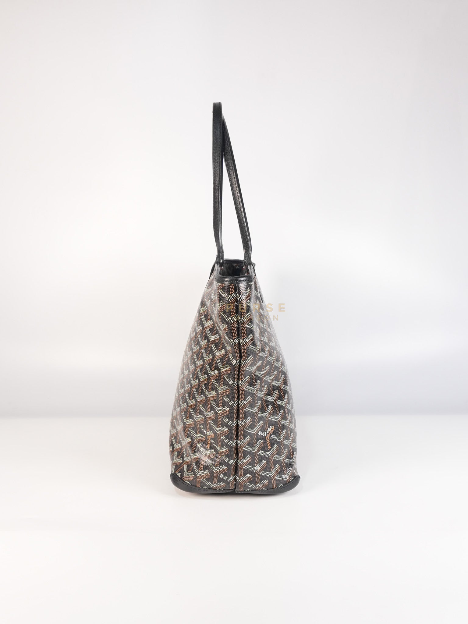 Artois PM in Black Goyardine Canvas | Purse Maison Luxury Bags Shop