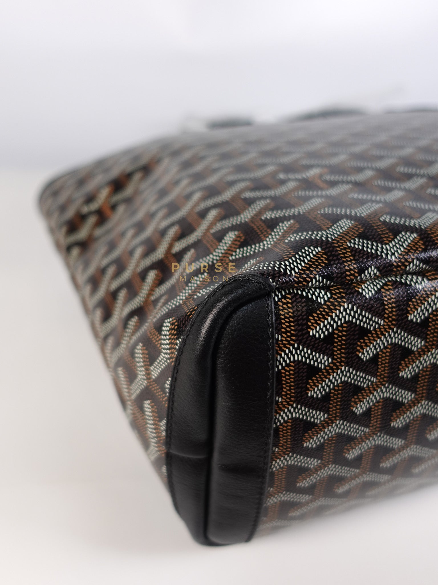 Artois PM in Black Goyardine Canvas | Purse Maison Luxury Bags Shop