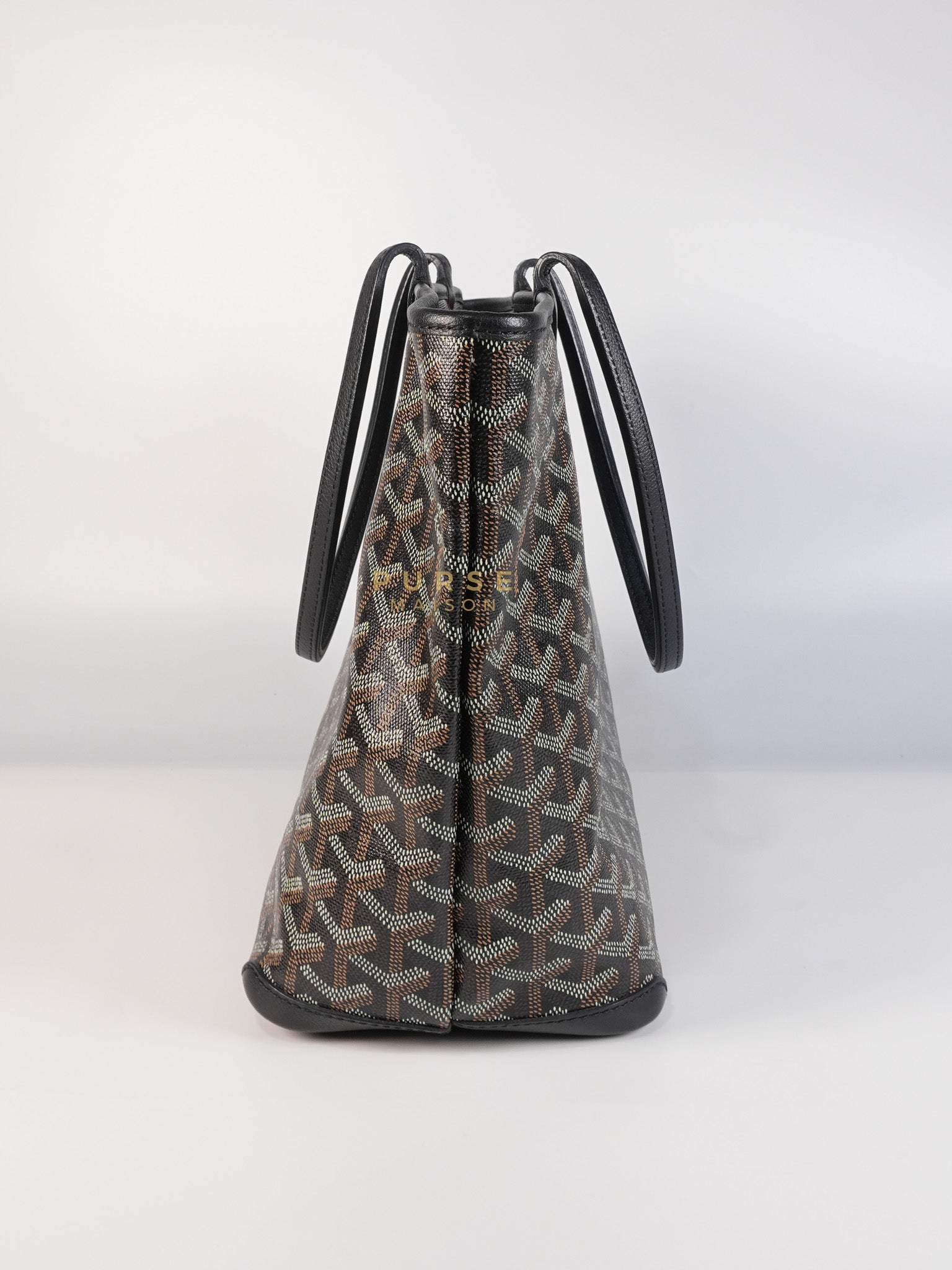 Artois PM in Black Goyardine Canvas | Purse Maison Luxury Bags Shop