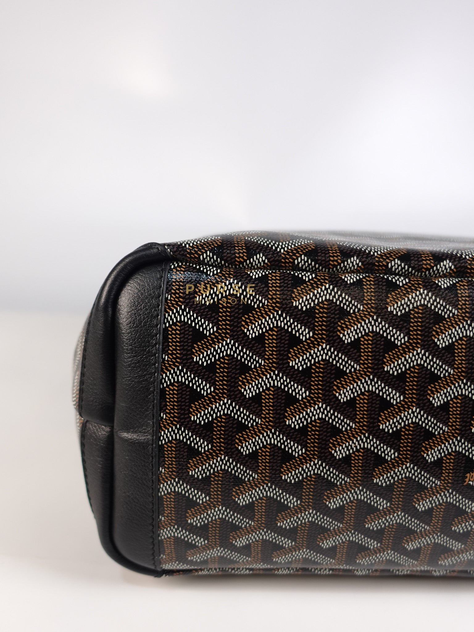 Artois PM in Black Goyardine Canvas | Purse Maison Luxury Bags Shop