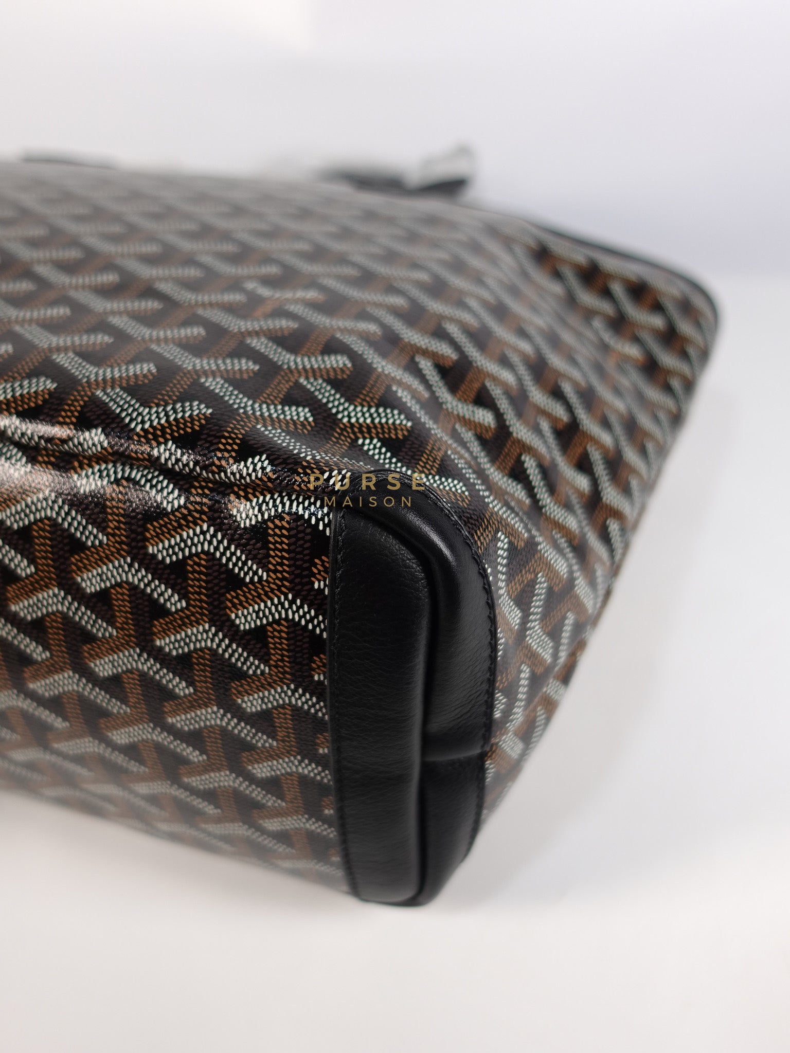 Artois PM in Black Goyardine Canvas | Purse Maison Luxury Bags Shop