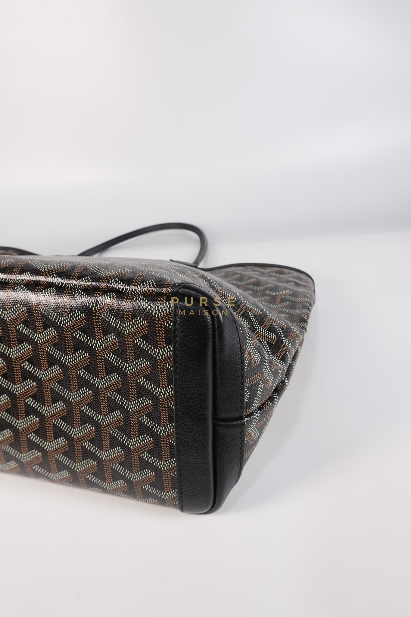 Artois PM in Black Goyardine Canvas | Purse Maison Luxury Bags Shop