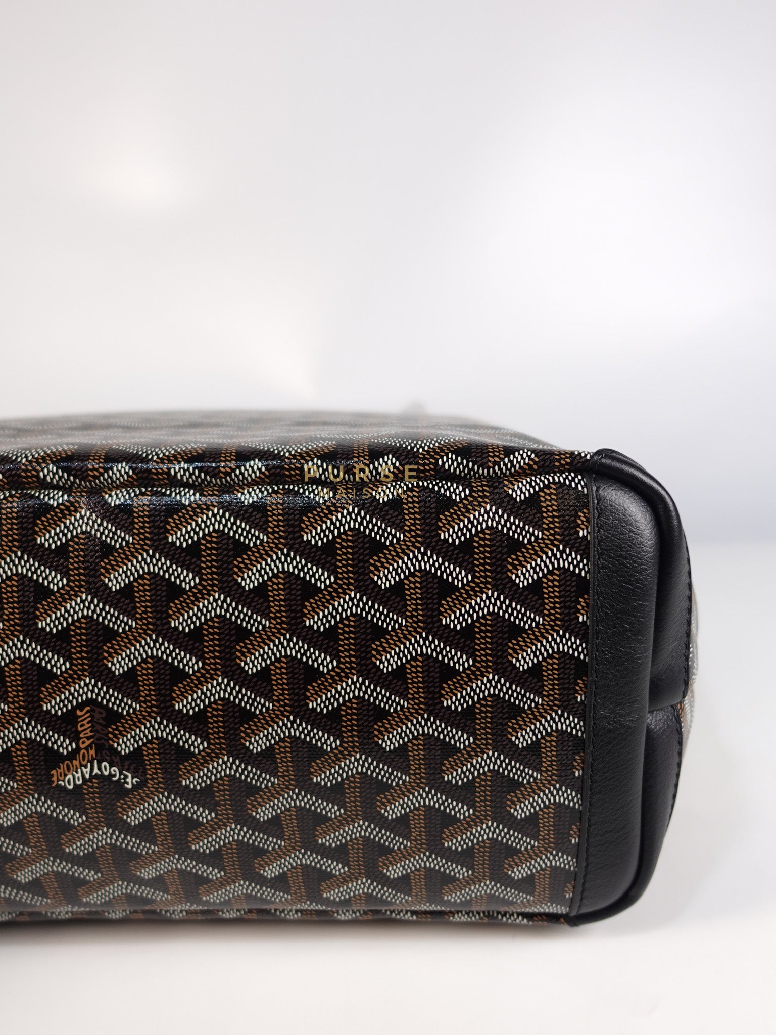 Artois PM in Black Goyardine Canvas | Purse Maison Luxury Bags Shop