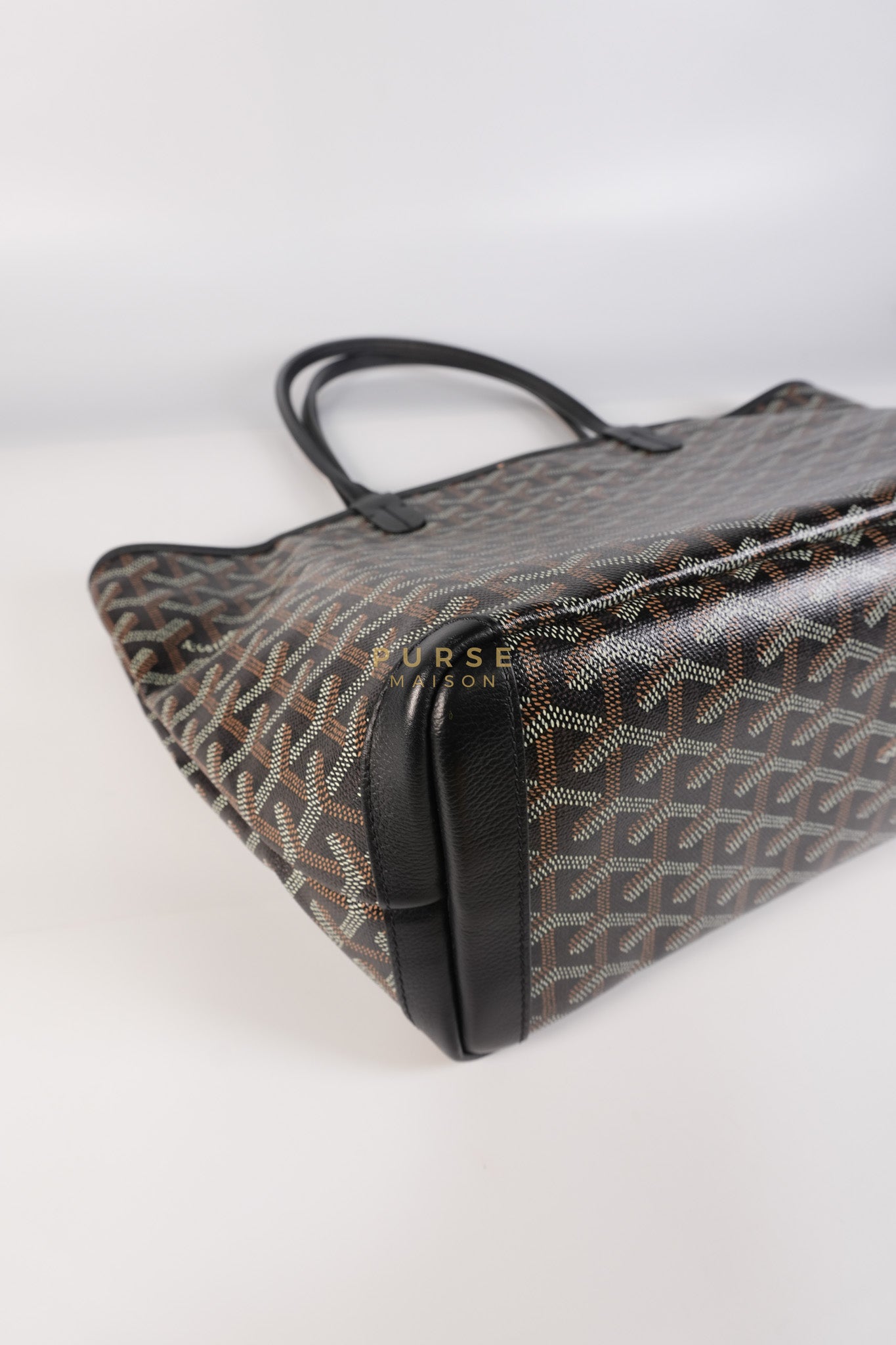 Artois PM in Black Goyardine Canvas | Purse Maison Luxury Bags Shop