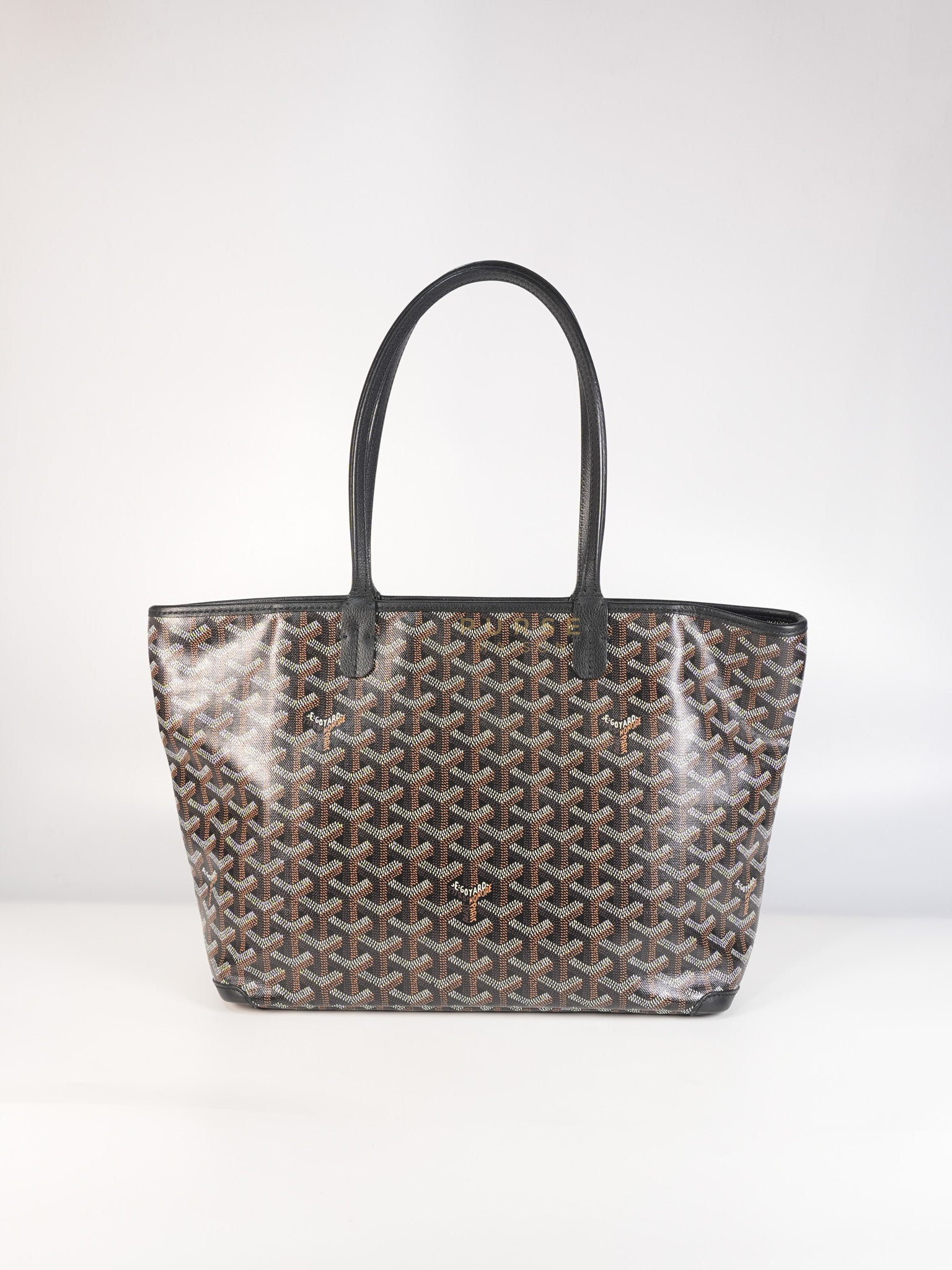 Artois PM in Black Goyardine Canvas | Purse Maison Luxury Bags Shop