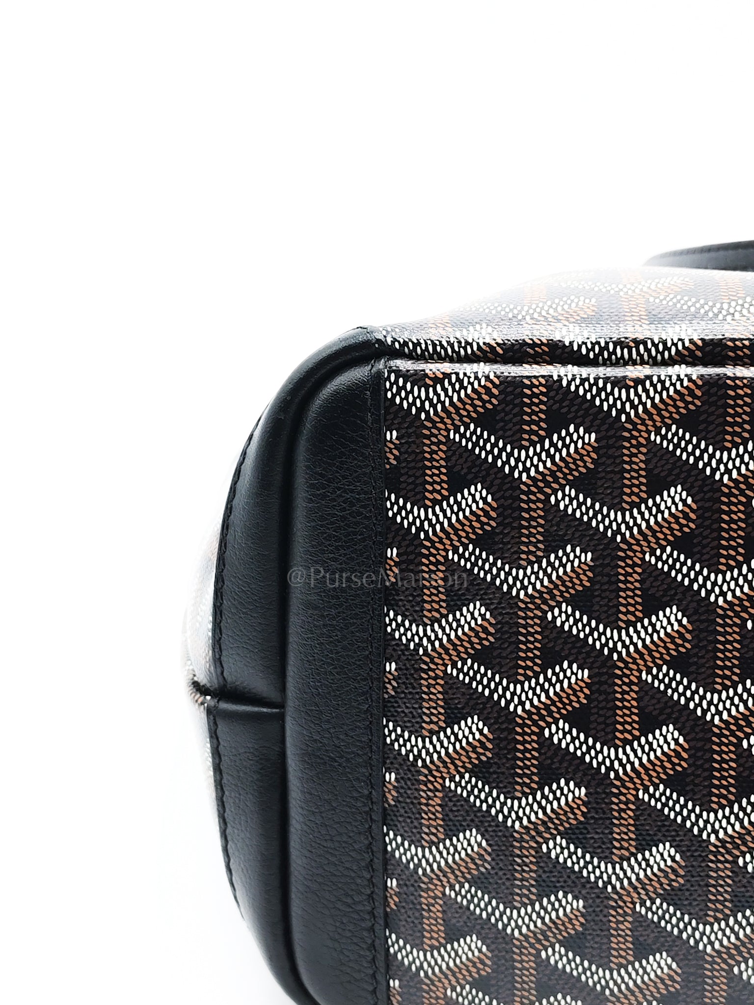 Artois PM in Black Goyardine Canvas Tote Bag | Purse Maison Luxury Bags Shop