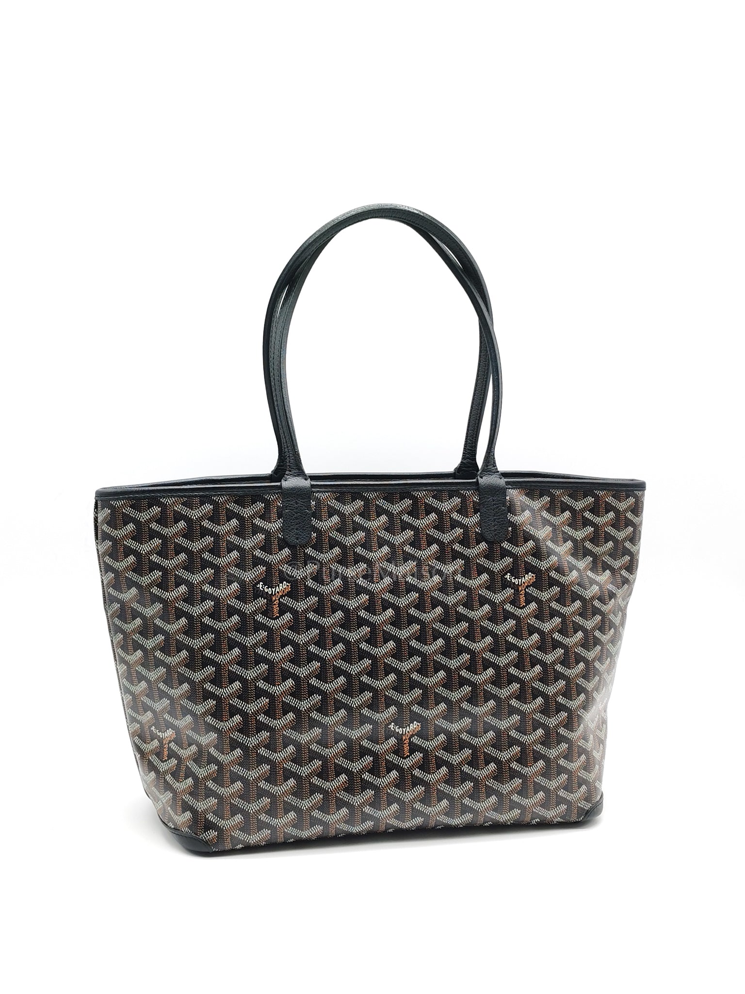 Artois PM in Black Goyardine Canvas Tote Bag | Purse Maison Luxury Bags Shop