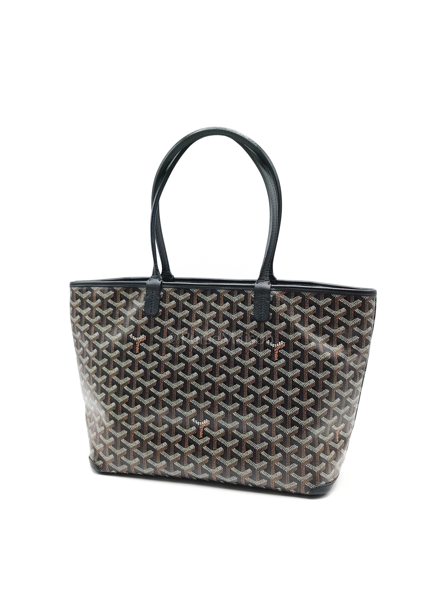 Artois PM in Black Goyardine Canvas Tote Bag | Purse Maison Luxury Bags Shop