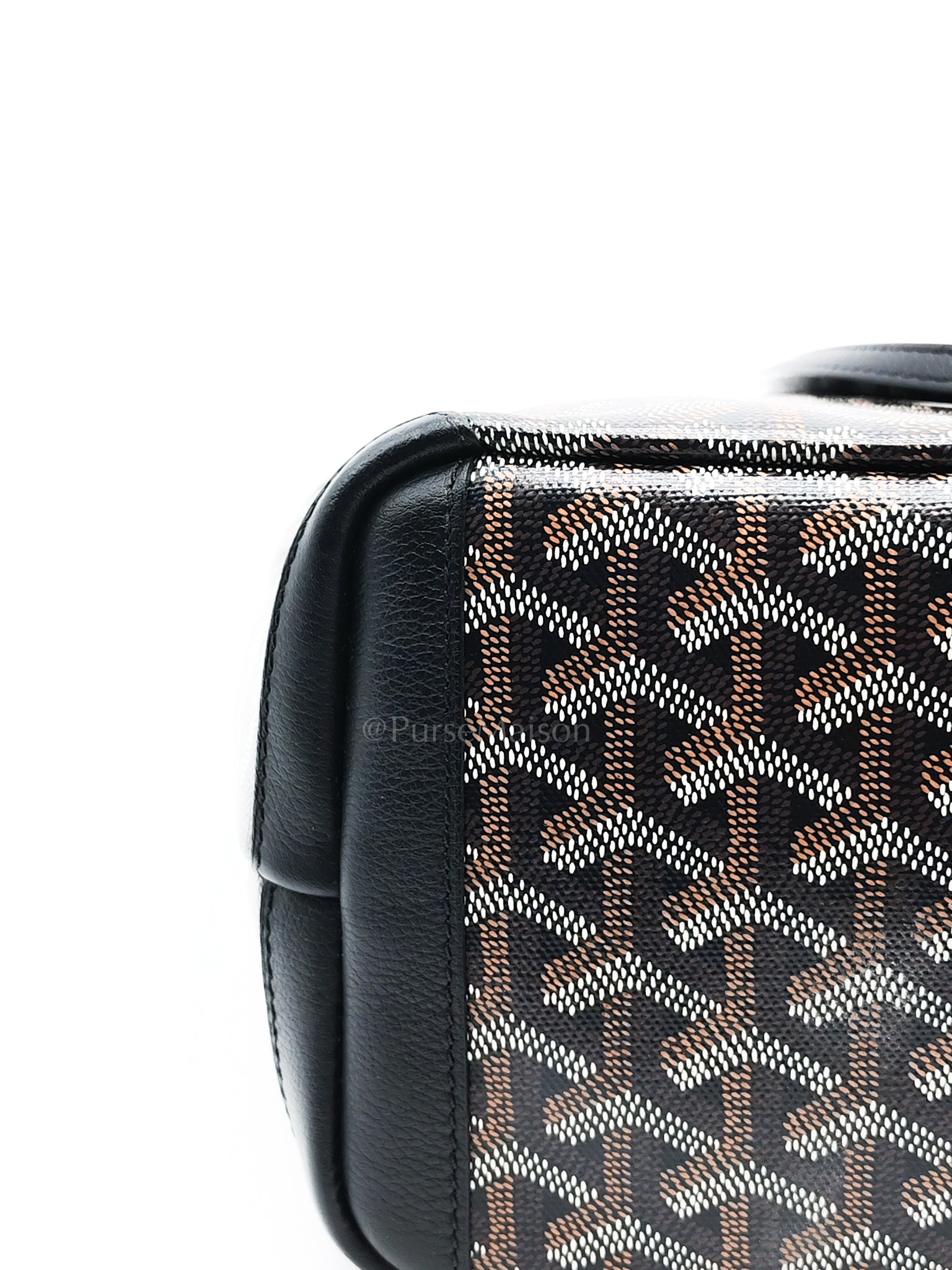 Artois PM in Black Goyardine Canvas Tote Bag | Purse Maison Luxury Bags Shop