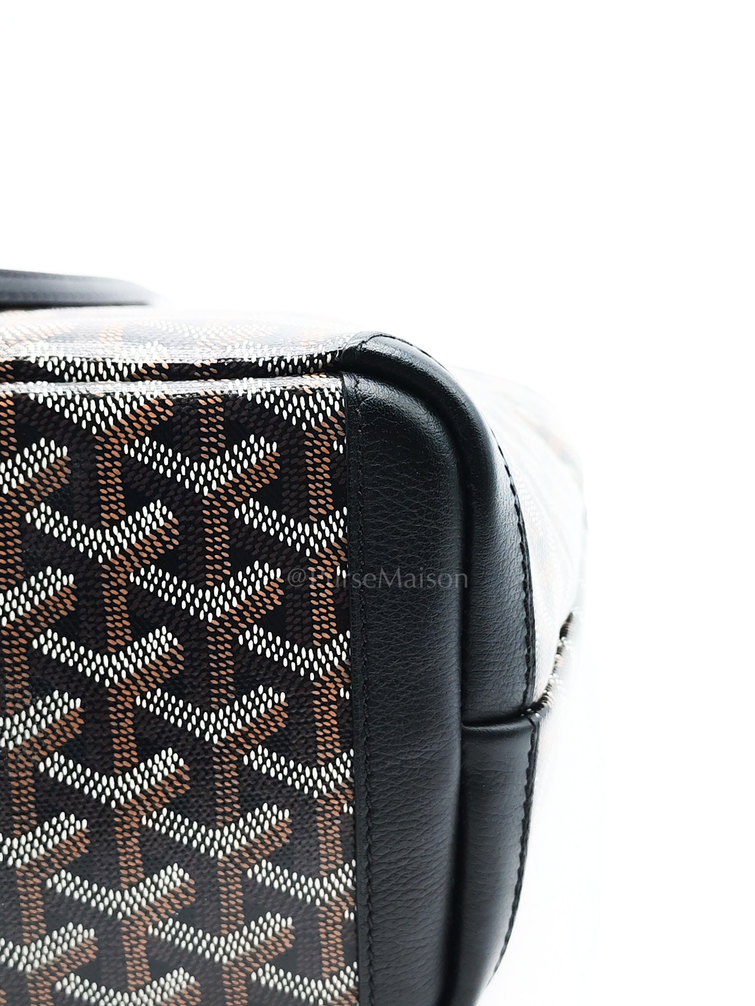 Artois PM in Black Goyardine Canvas Tote Bag | Purse Maison Luxury Bags Shop