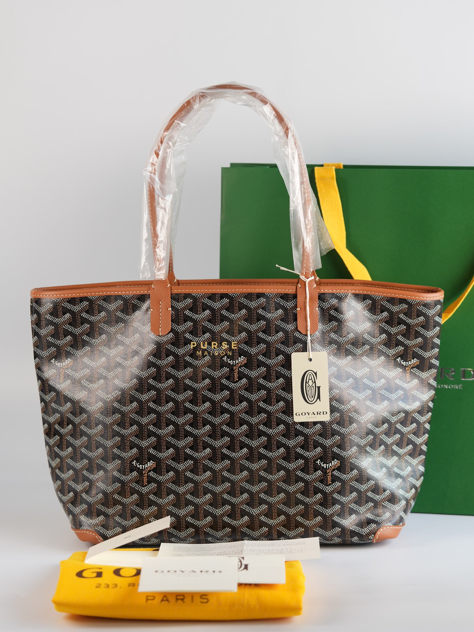 Artois PM in Black/Tan Tote Bag | Purse Maison Luxury Bags Shop