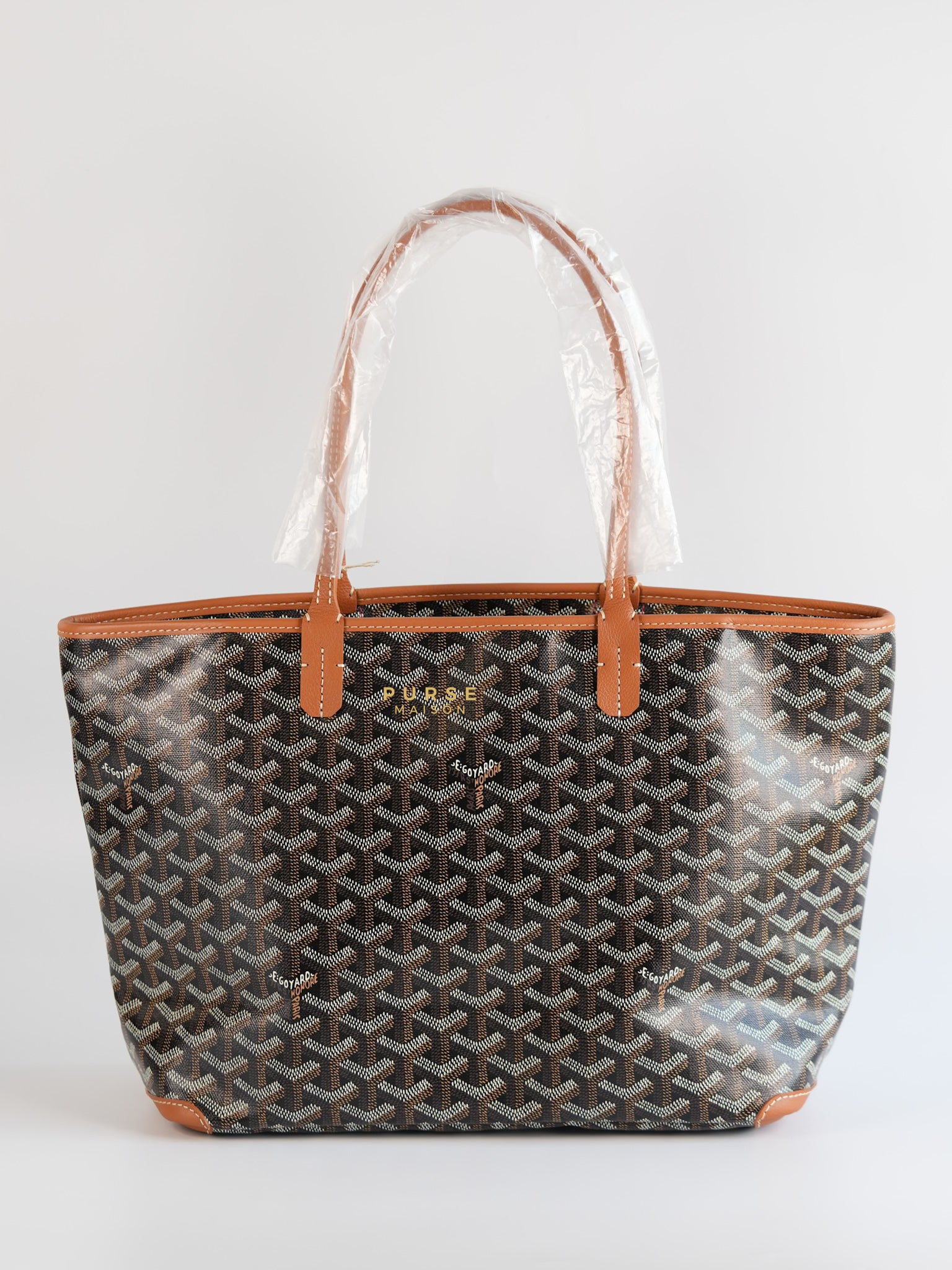 Artois PM in Black/Tan Tote Bag | Purse Maison Luxury Bags Shop