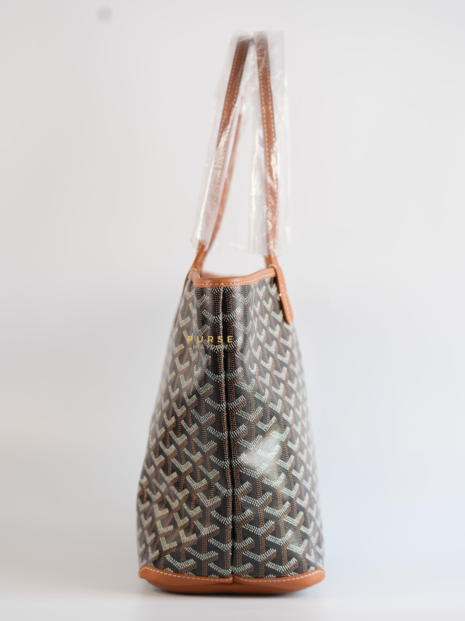 Artois PM in Black/Tan Tote Bag | Purse Maison Luxury Bags Shop