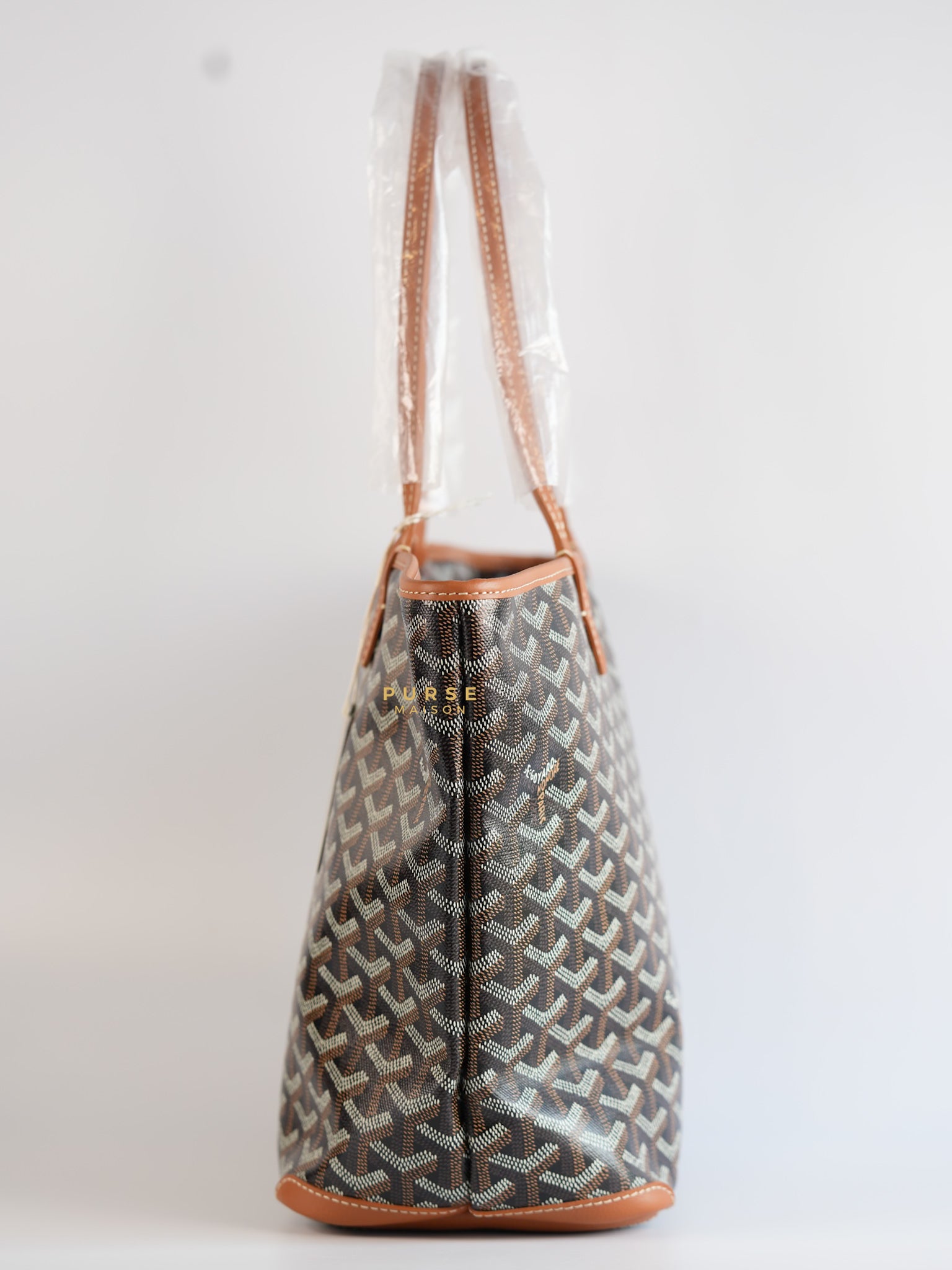 Artois PM in Black/Tan Tote Bag | Purse Maison Luxury Bags Shop