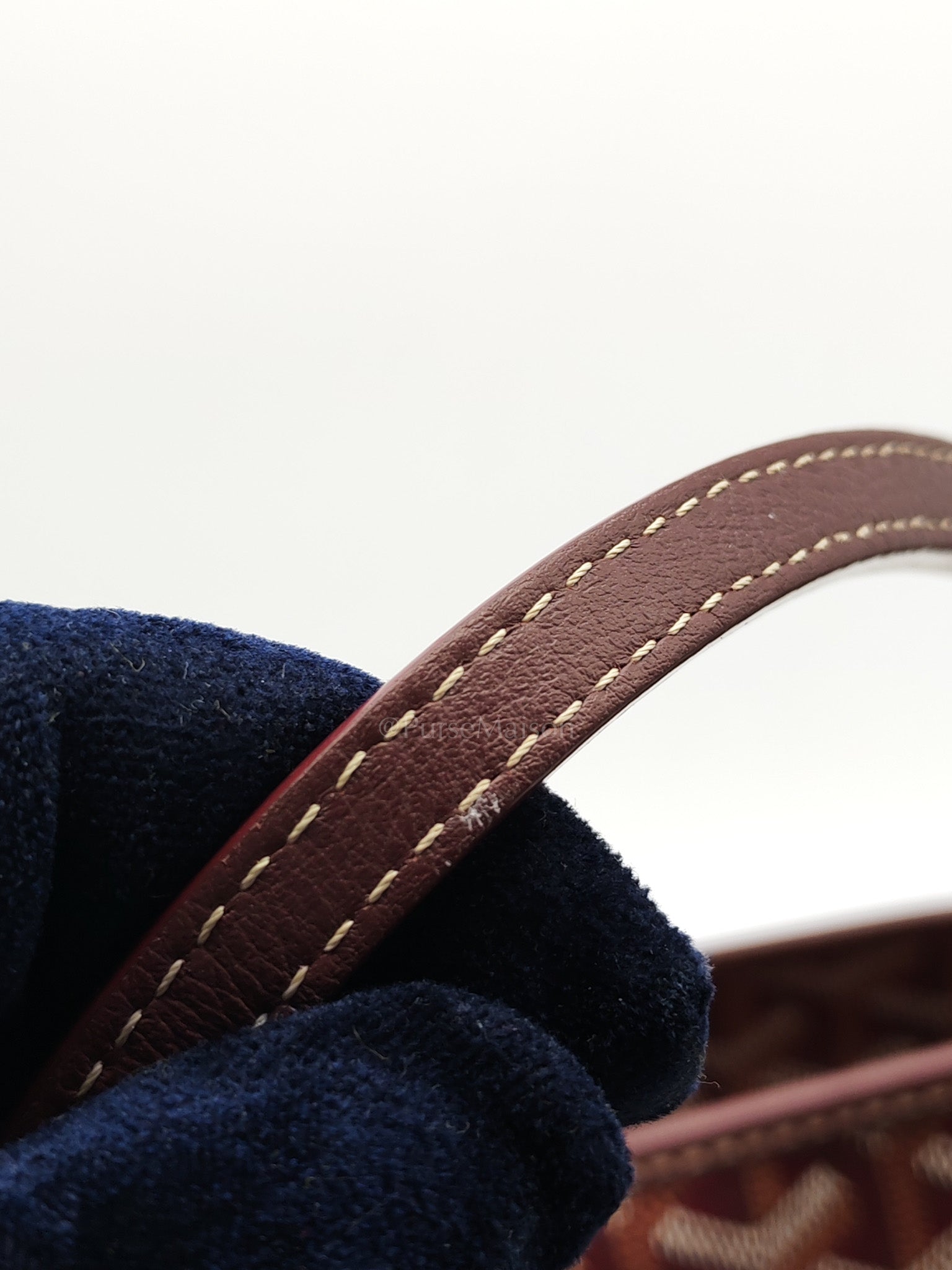 Artois PM in Burgundy Goyardine Canvas | Purse Maison Luxury Bags Shop