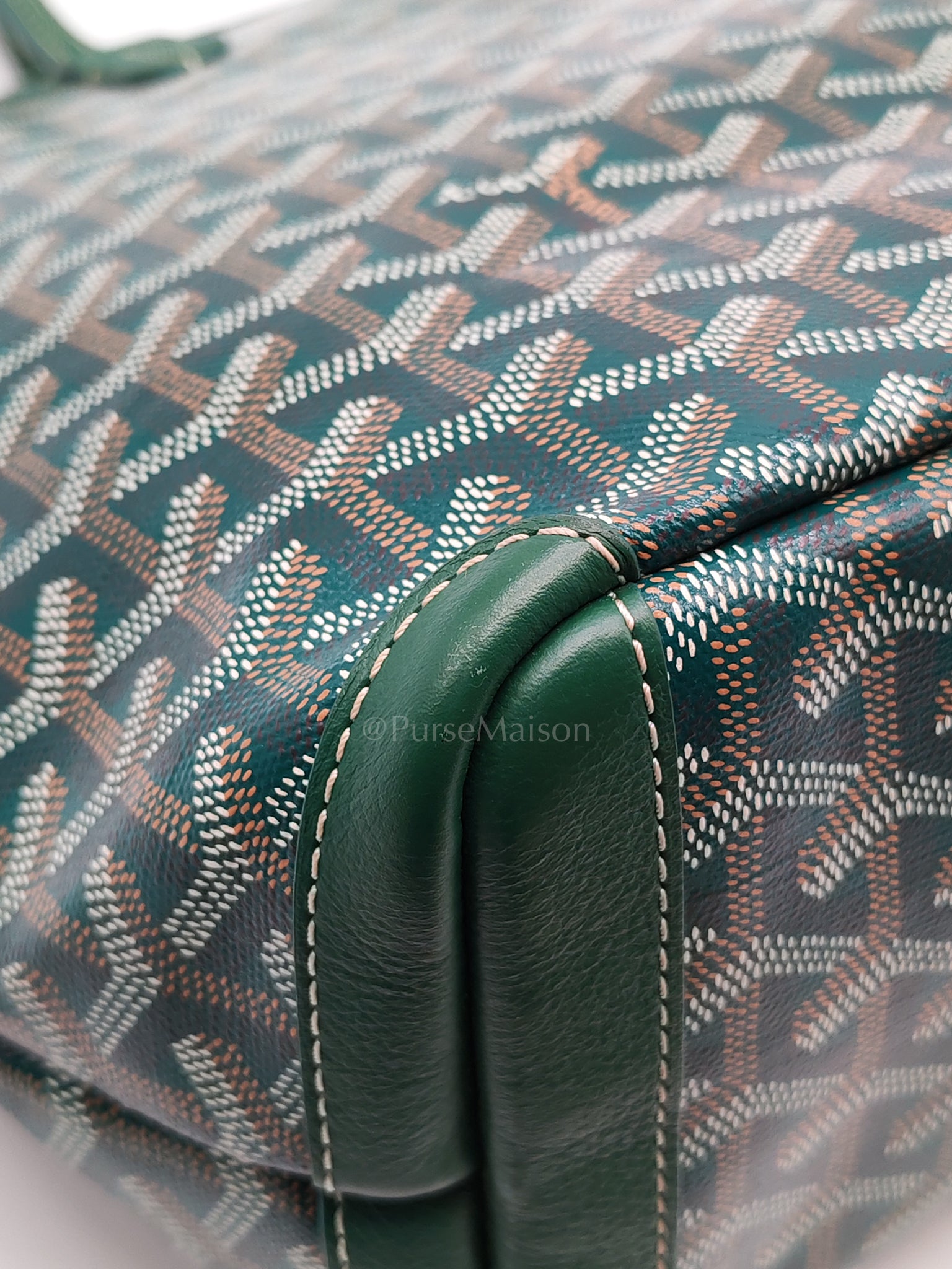 Artois PM in Green Goyardine Canvas Tote Bag | Purse Maison Luxury Bags Shop