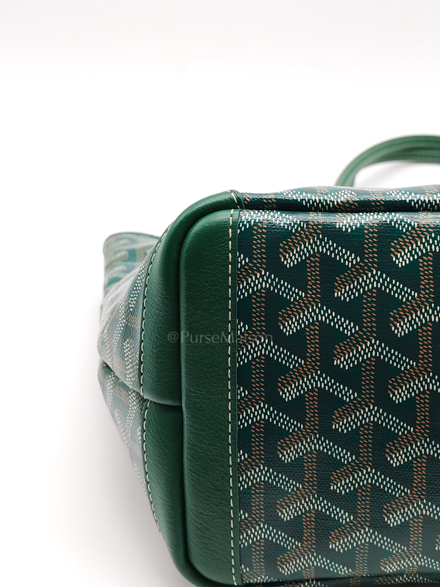 Artois PM in Green Goyardine Canvas Tote Bag | Purse Maison Luxury Bags Shop
