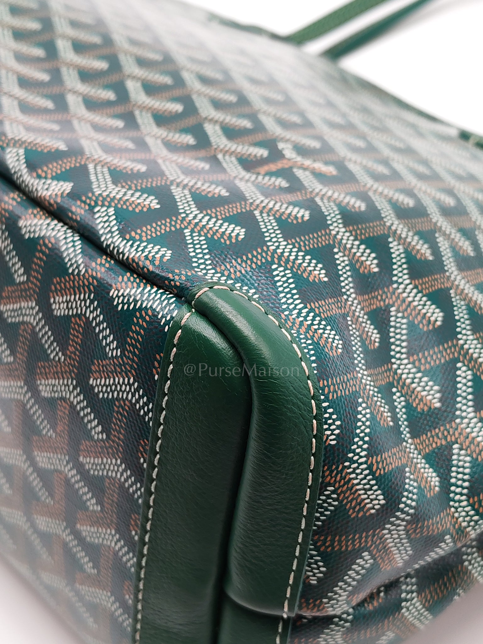 Artois PM in Green Goyardine Canvas Tote Bag | Purse Maison Luxury Bags Shop