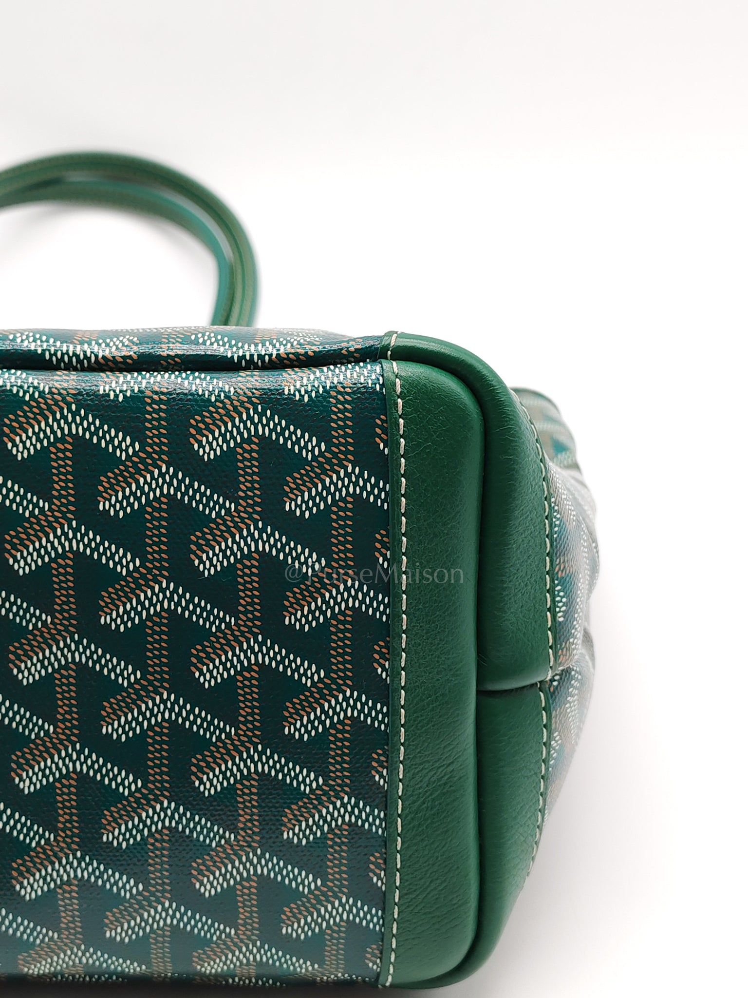 Artois PM in Green Goyardine Canvas Tote Bag | Purse Maison Luxury Bags Shop