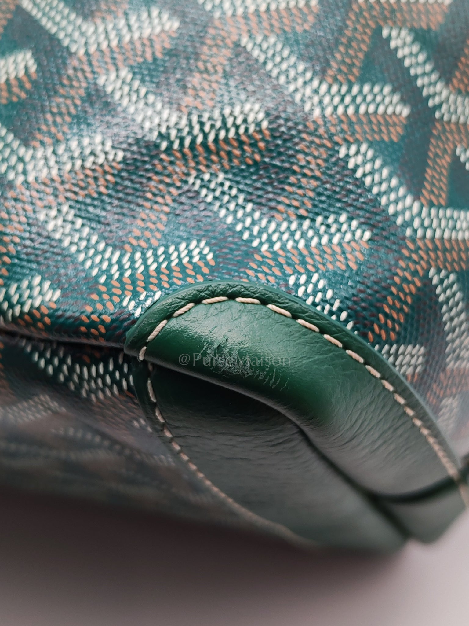 Artois PM in Green Goyardine Canvas Tote Bag | Purse Maison Luxury Bags Shop