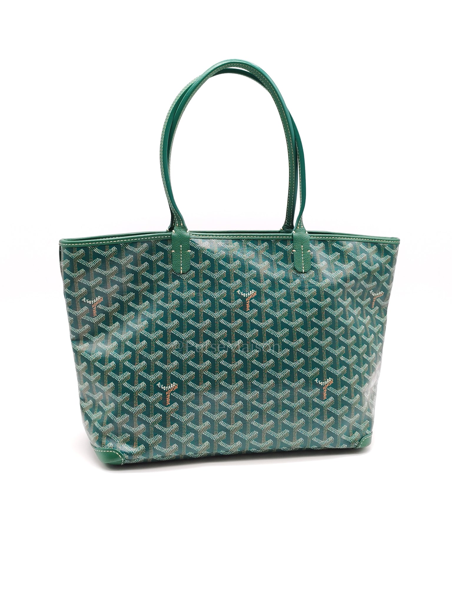 Artois PM in Green Goyardine Canvas Tote Bag | Purse Maison Luxury Bags Shop