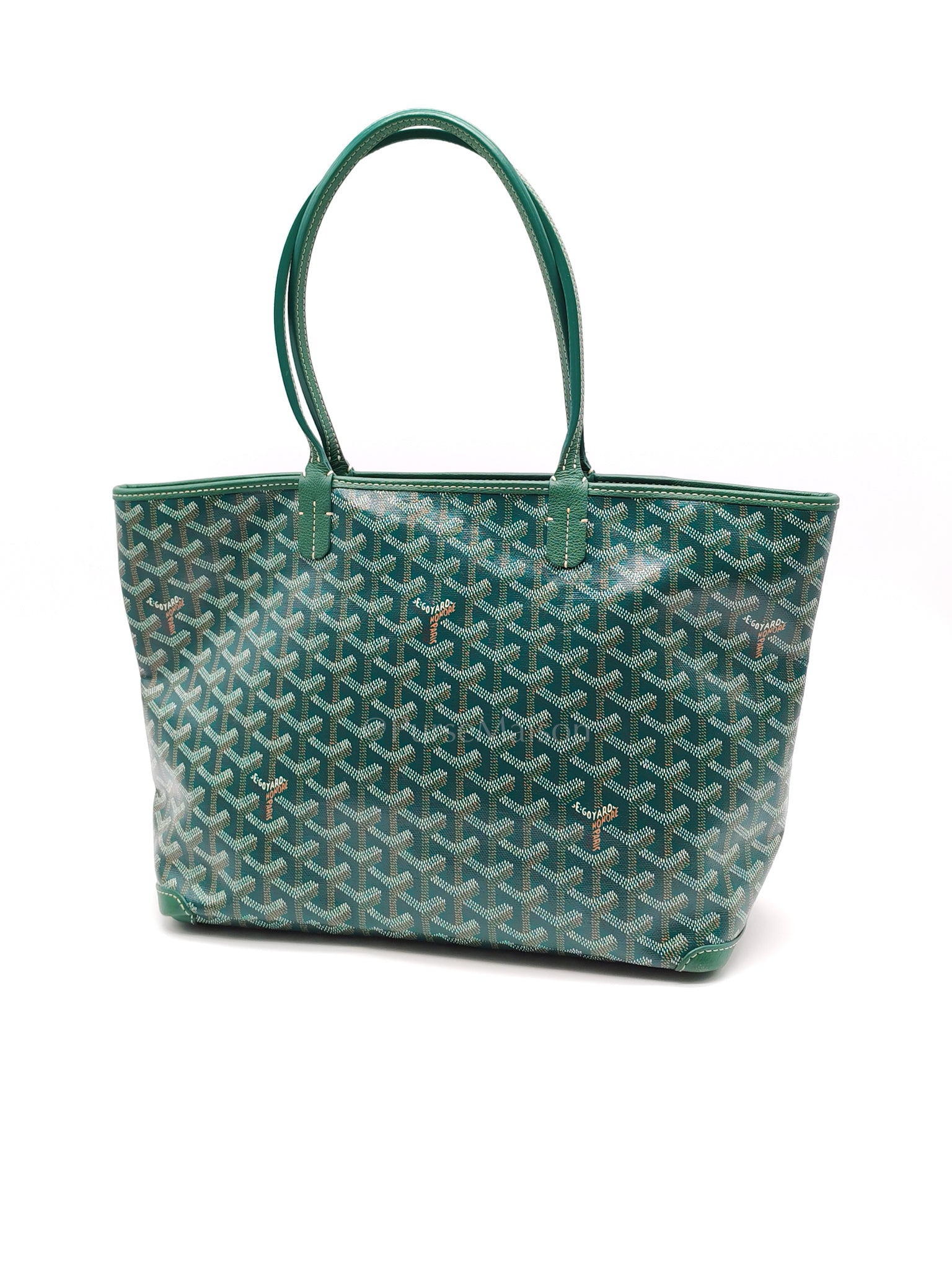 Artois PM in Green Goyardine Canvas Tote Bag | Purse Maison Luxury Bags Shop