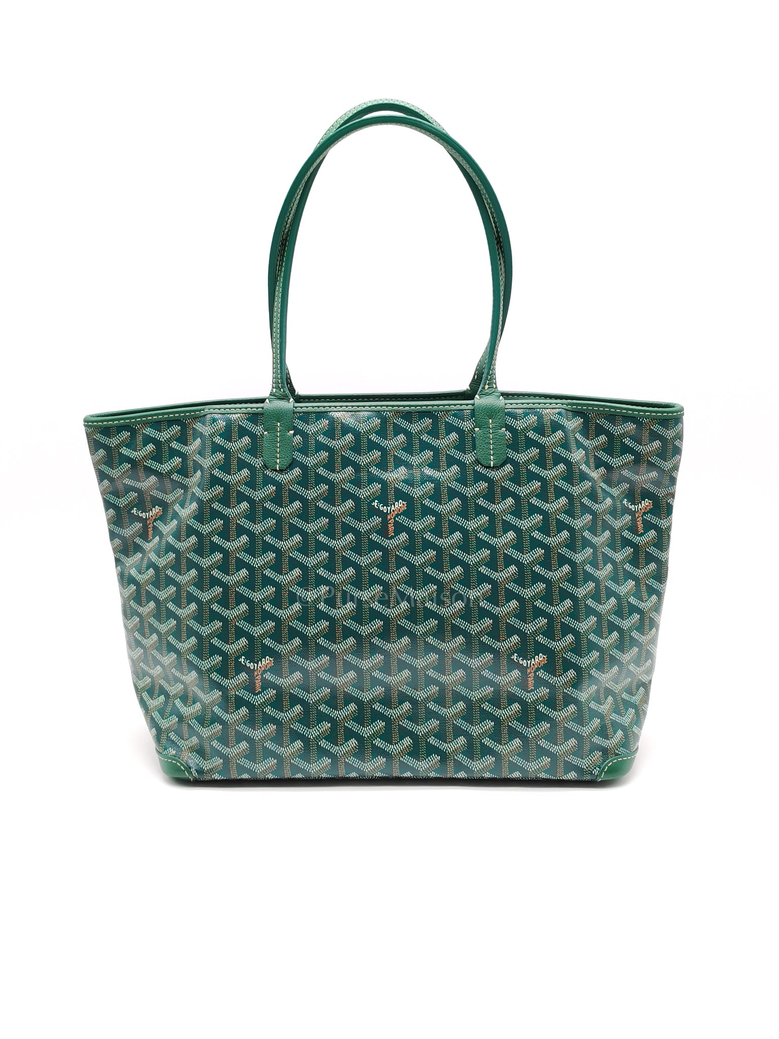 Artois PM in Green Goyardine Canvas Tote Bag | Purse Maison Luxury Bags Shop