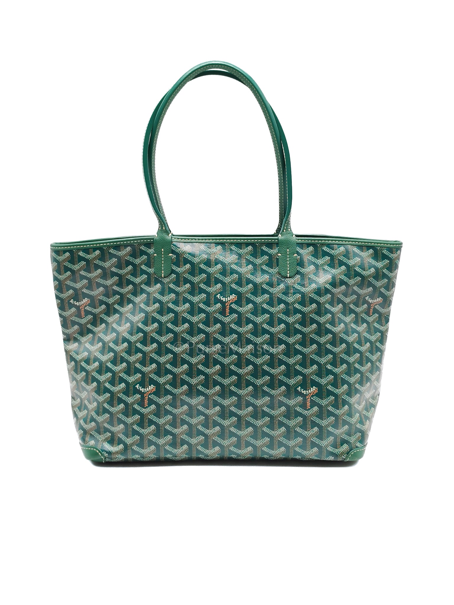 Artois PM in Green Goyardine Canvas Tote Bag | Purse Maison Luxury Bags Shop