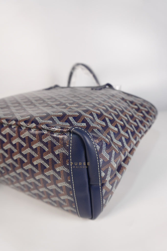 Artois PM in Navy Blue Tote Bag | Purse Maison Luxury Bags Shop