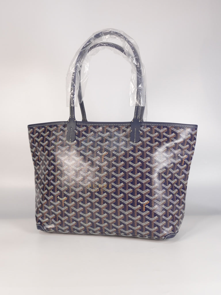 Artois PM in Navy Blue Tote Bag | Purse Maison Luxury Bags Shop