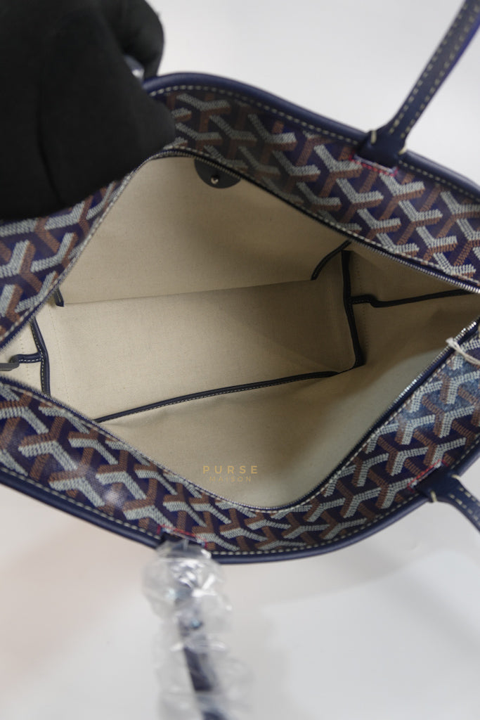 Artois PM in Navy Blue Tote Bag | Purse Maison Luxury Bags Shop