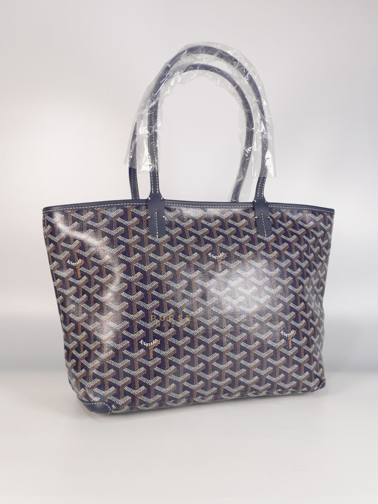 Artois PM in Navy Blue Tote Bag | Purse Maison Luxury Bags Shop