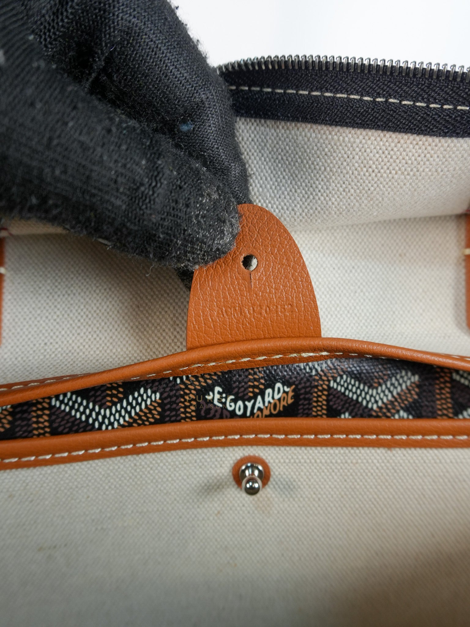 Artois PM Tan Goyardine Canvas | Purse Maison Luxury Bags Shop