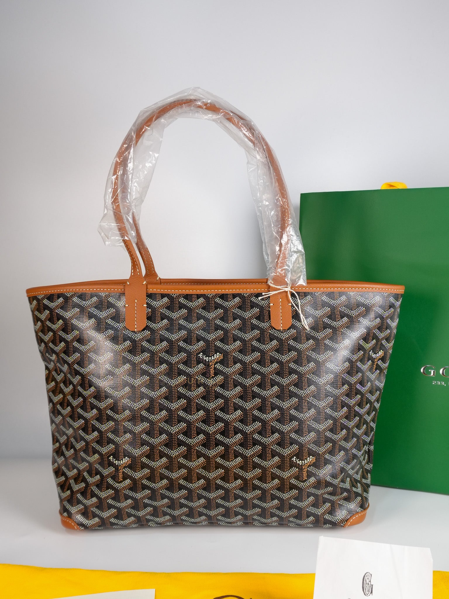 Artois PM Tan Goyardine Canvas | Purse Maison Luxury Bags Shop