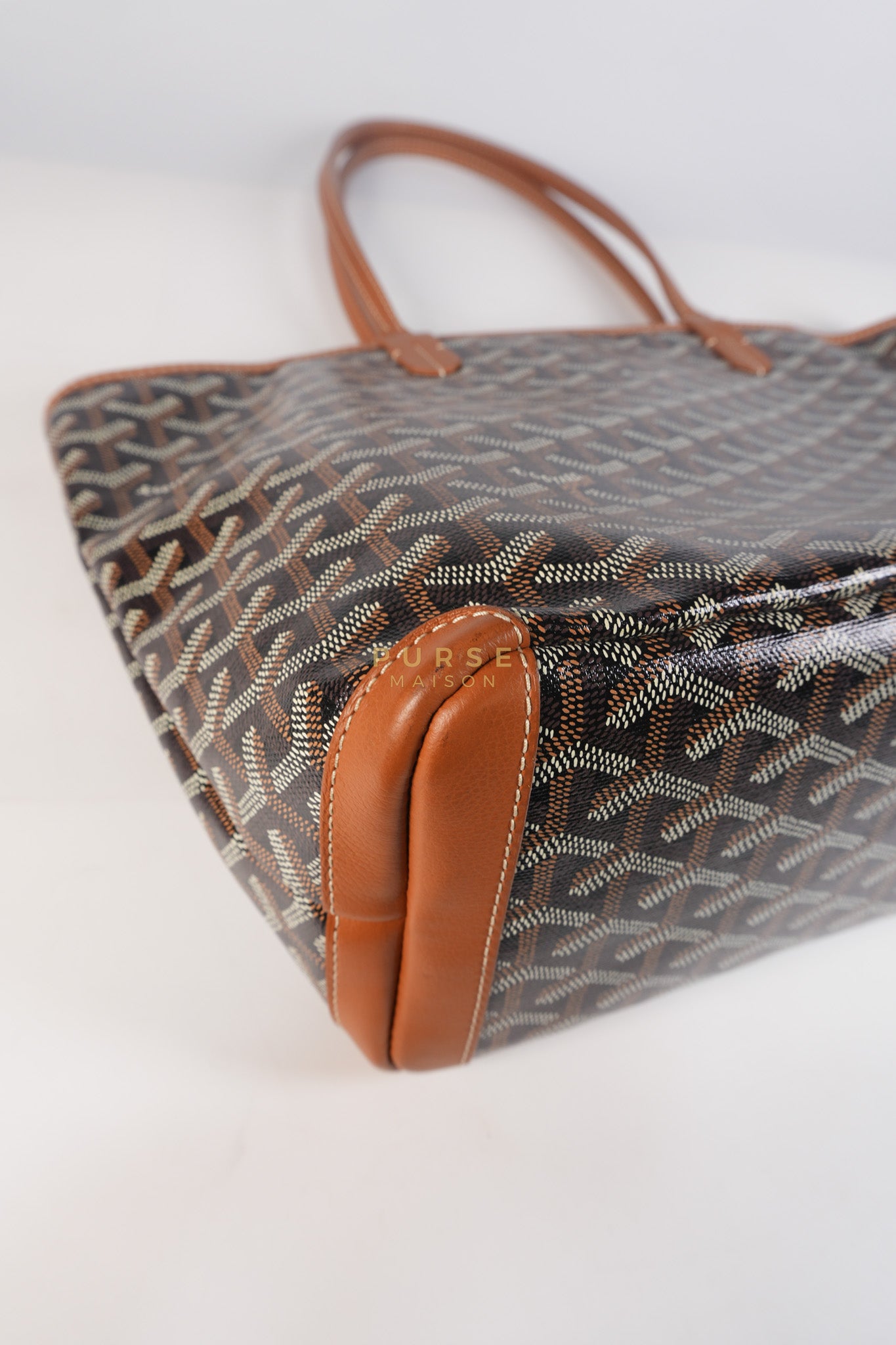 Artois PM Tan in Goyardine Canvas | Purse Maison Luxury Bags Shop