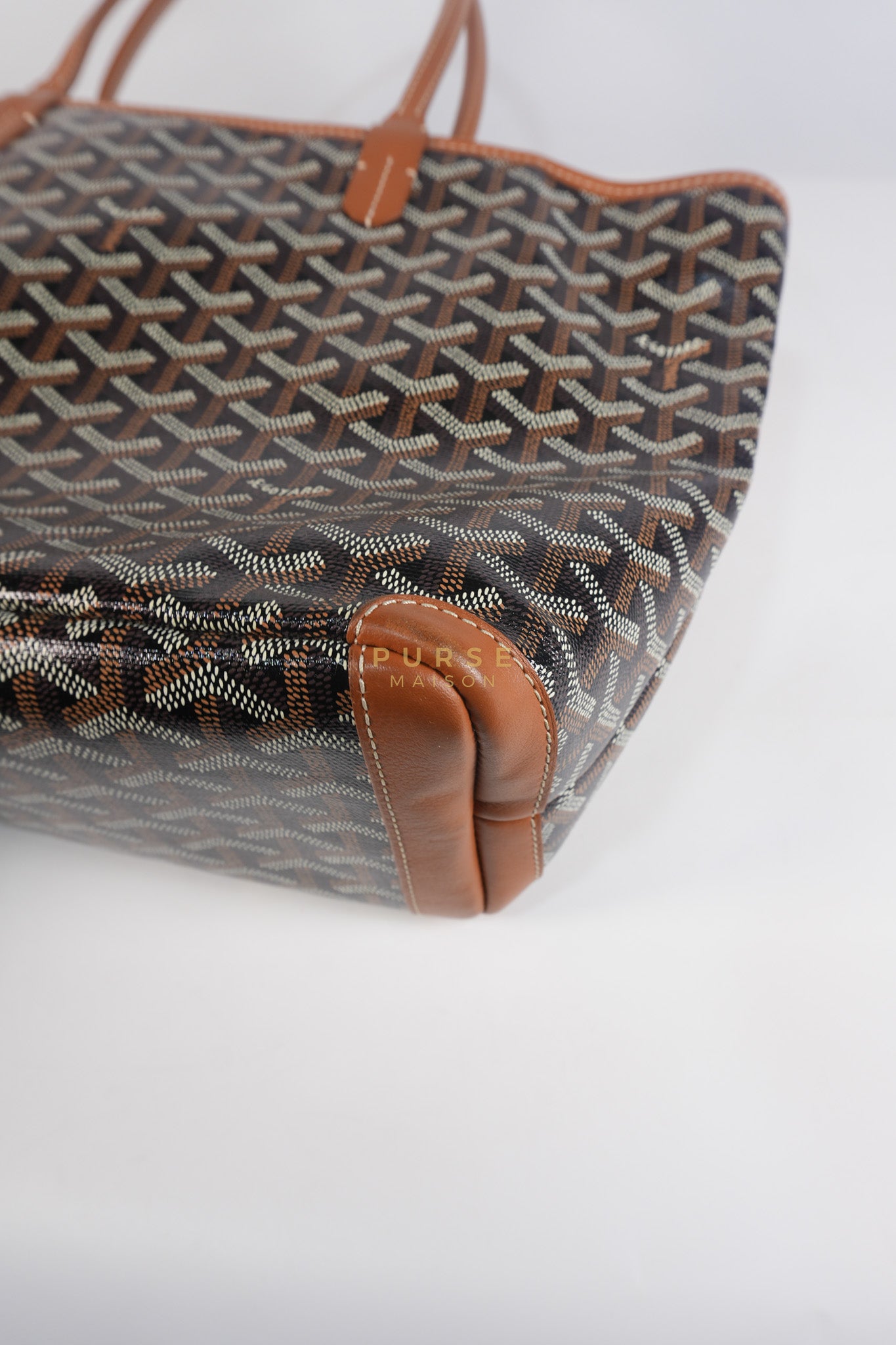 Artois PM Tan in Goyardine Canvas | Purse Maison Luxury Bags Shop
