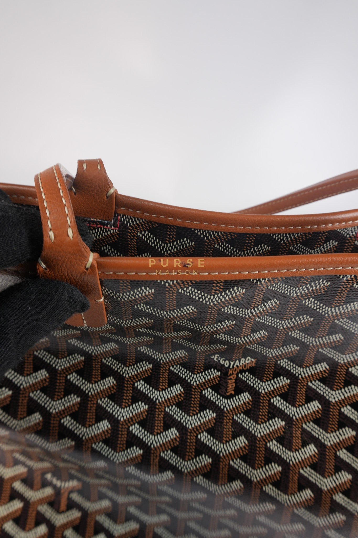 Artois PM Tan in Goyardine Canvas | Purse Maison Luxury Bags Shop