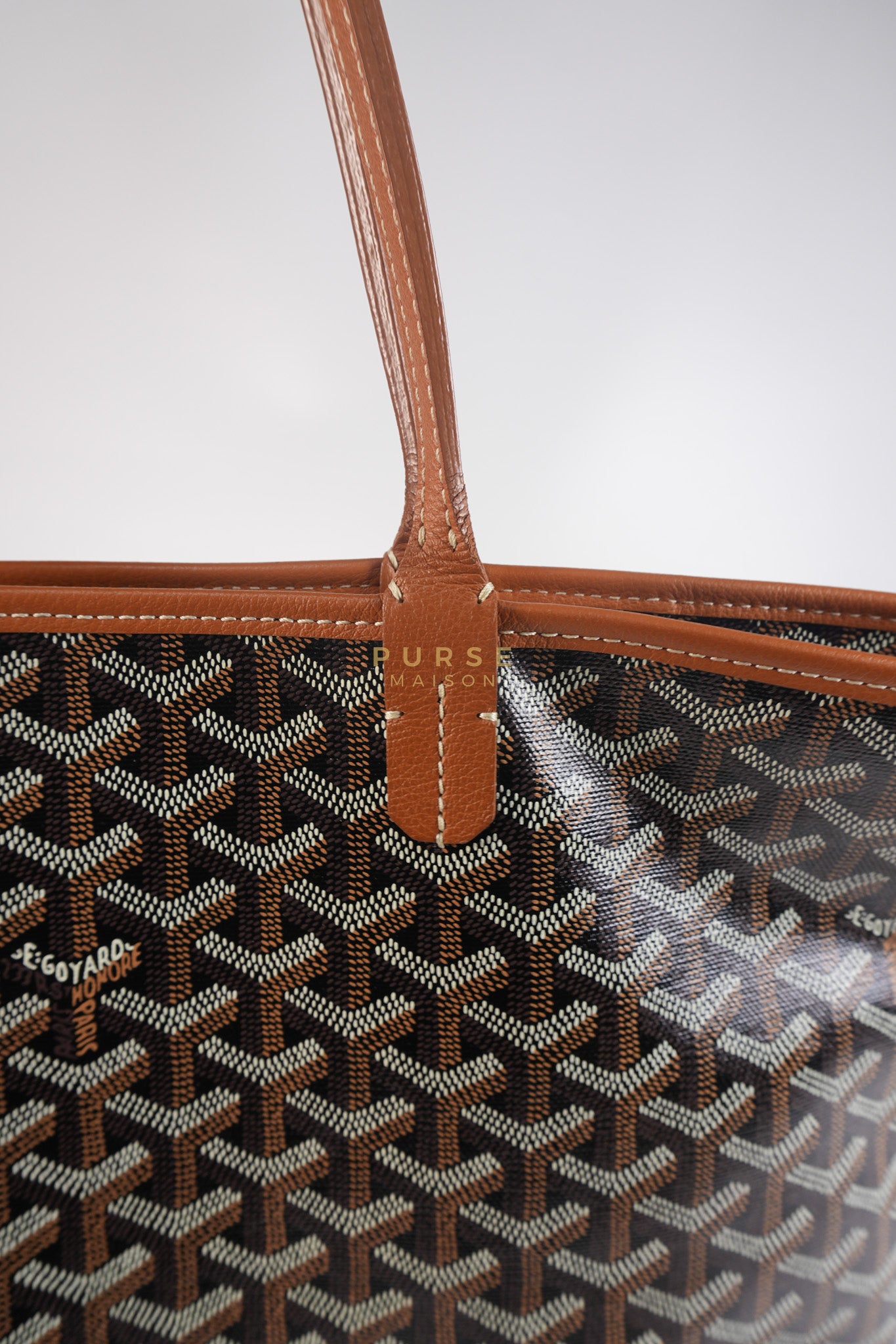 Artois PM Tan in Goyardine Canvas | Purse Maison Luxury Bags Shop