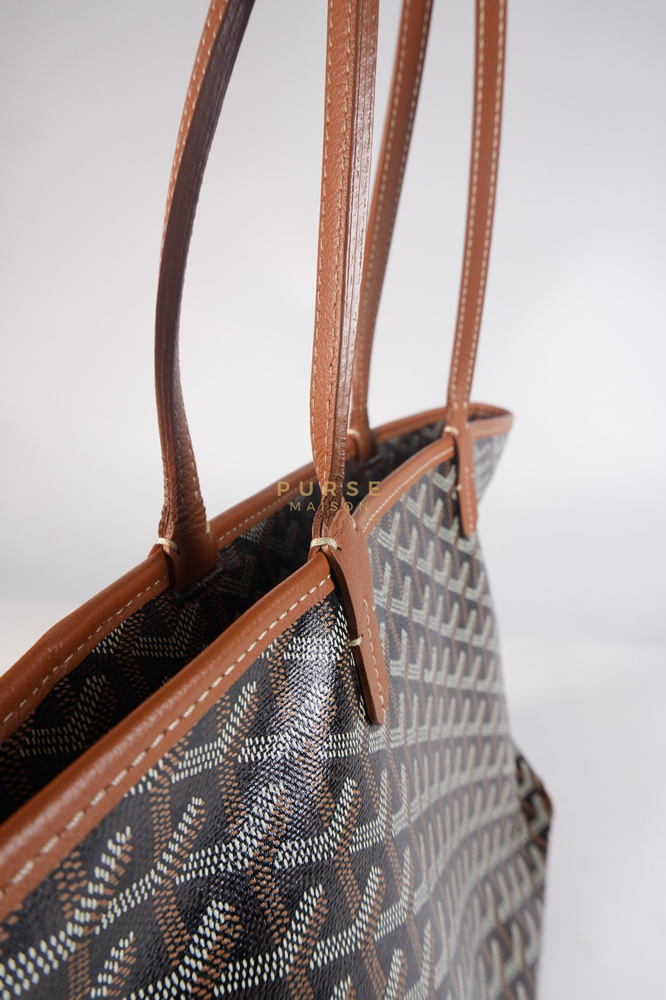 Artois PM Tan in Goyardine Canvas | Purse Maison Luxury Bags Shop