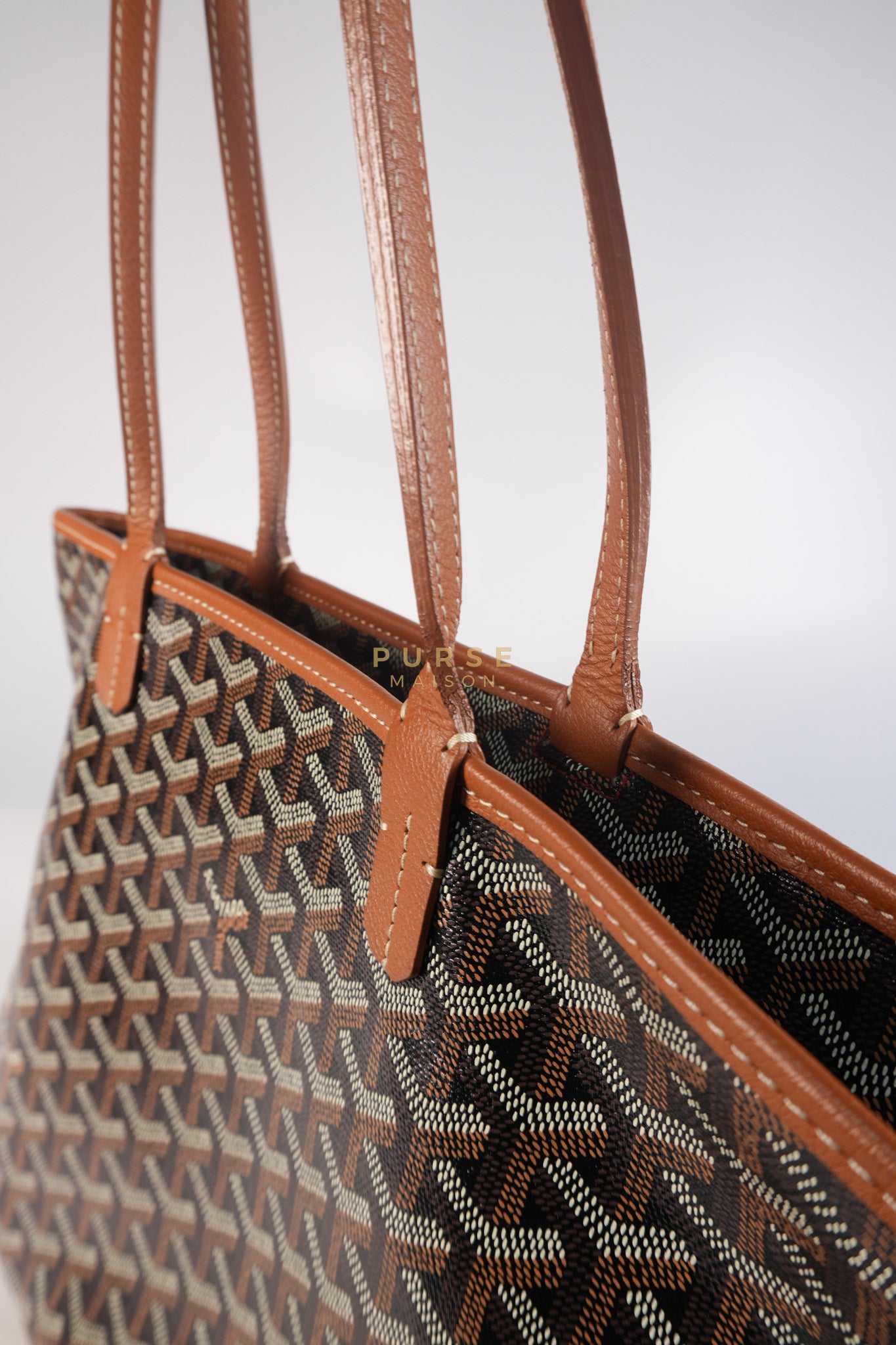 Artois PM Tan in Goyardine Canvas | Purse Maison Luxury Bags Shop