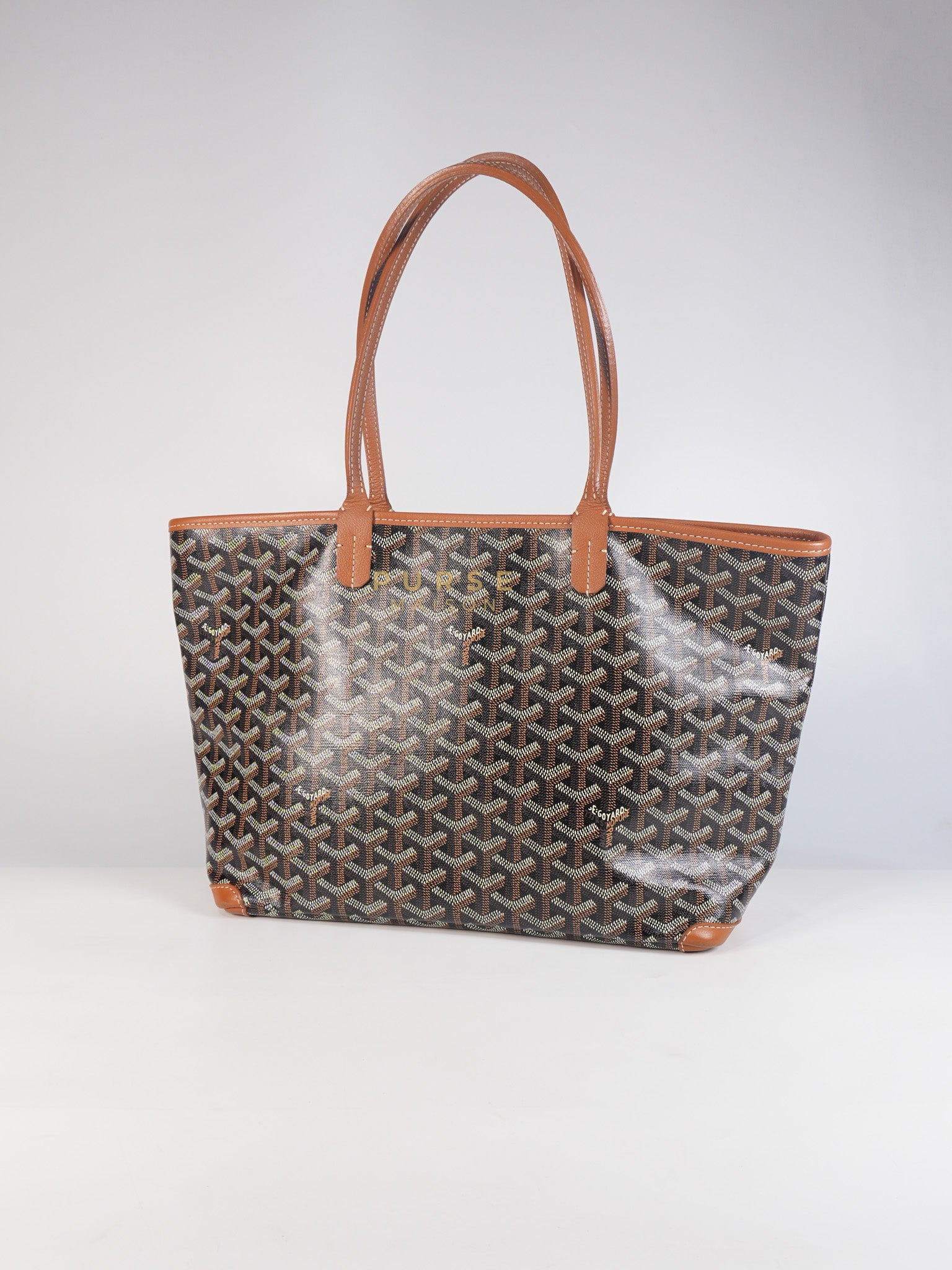 Artois PM Tan in Goyardine Canvas | Purse Maison Luxury Bags Shop