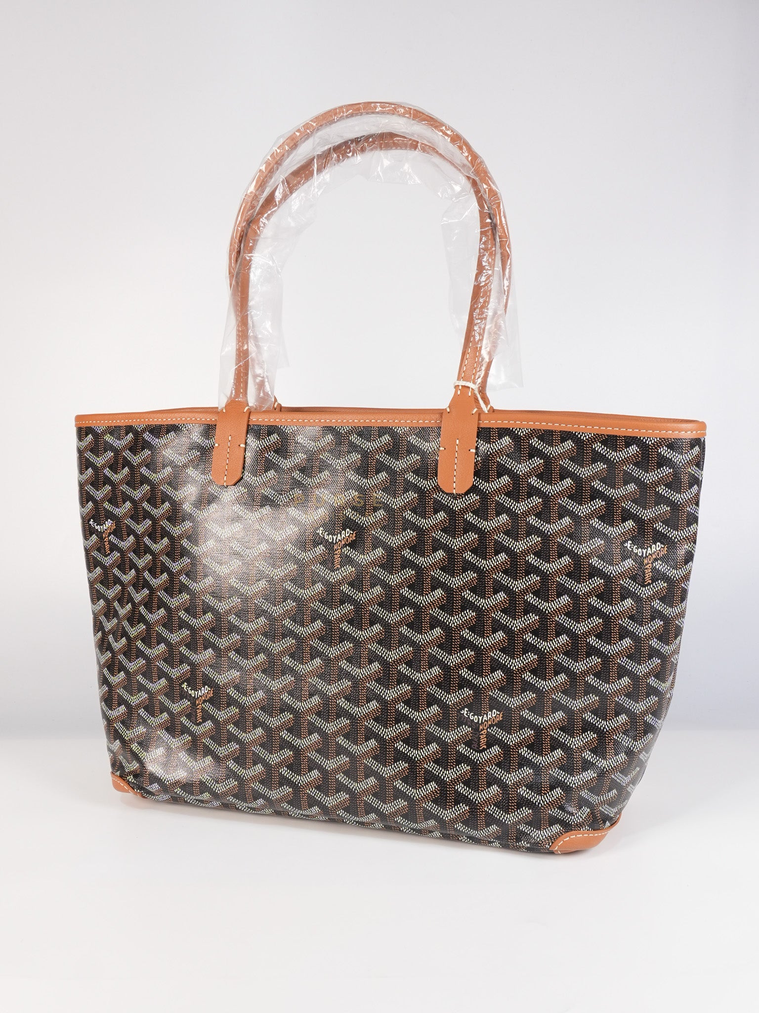 Artois PM Tan in Goyardine Canvas | Purse Maison Luxury Bags Shop