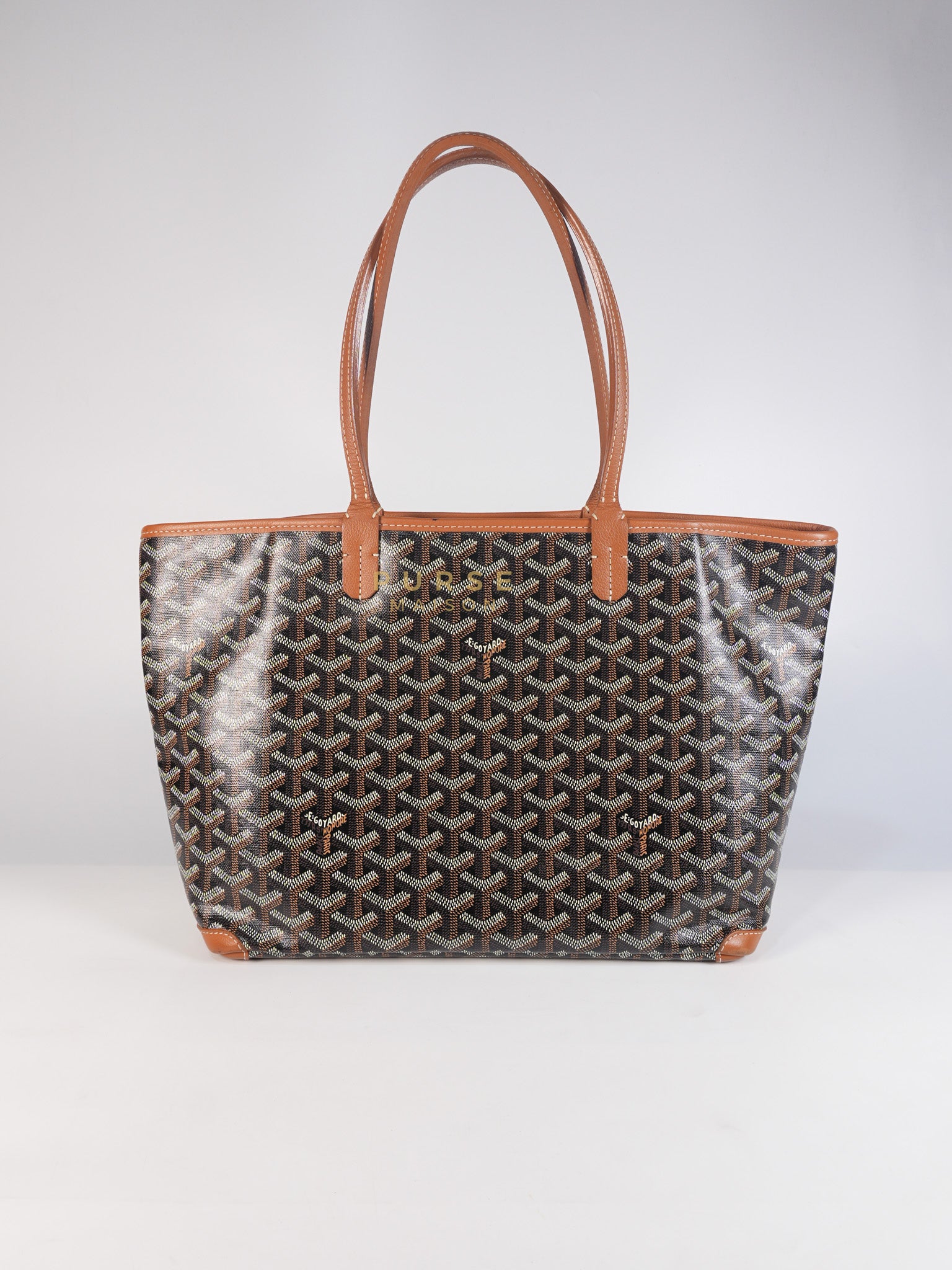 Artois PM Tan in Goyardine Canvas | Purse Maison Luxury Bags Shop