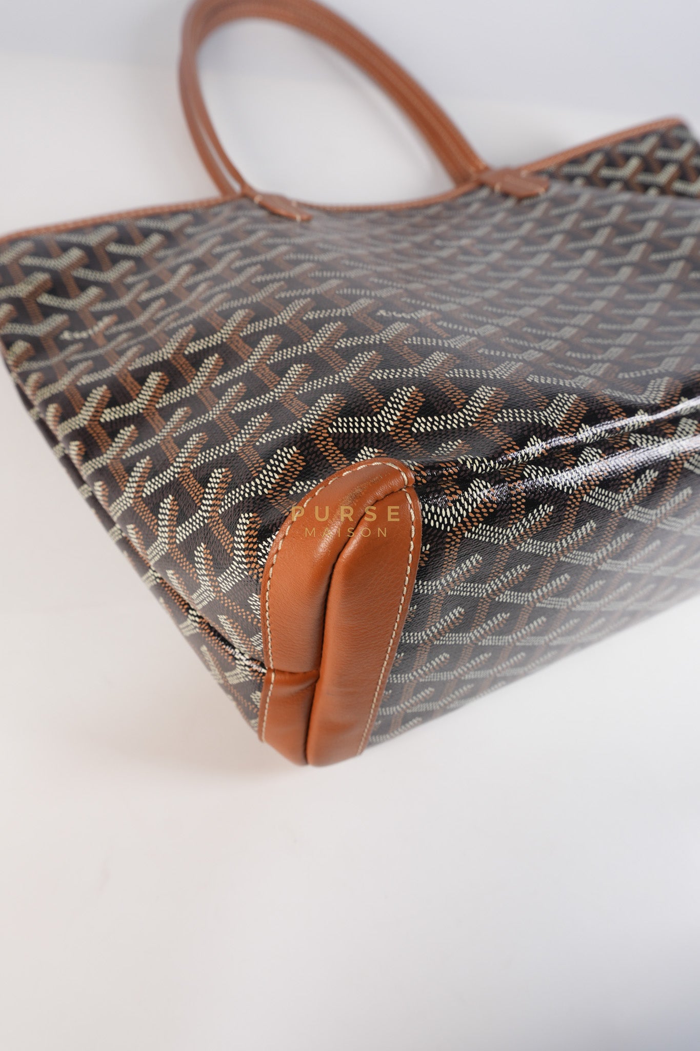 Artois PM Tan in Goyardine Canvas | Purse Maison Luxury Bags Shop