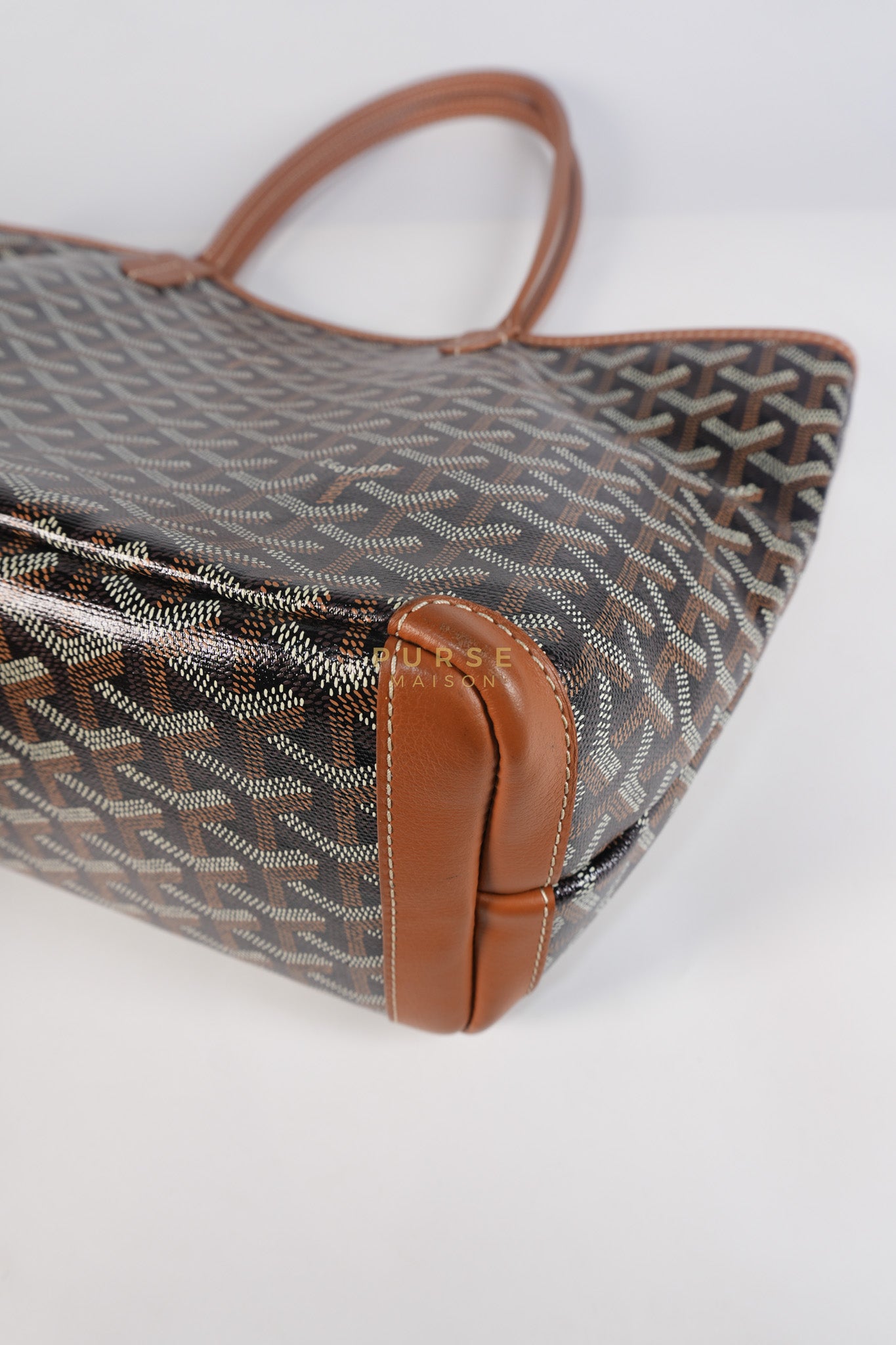 Artois PM Tan in Goyardine Canvas | Purse Maison Luxury Bags Shop