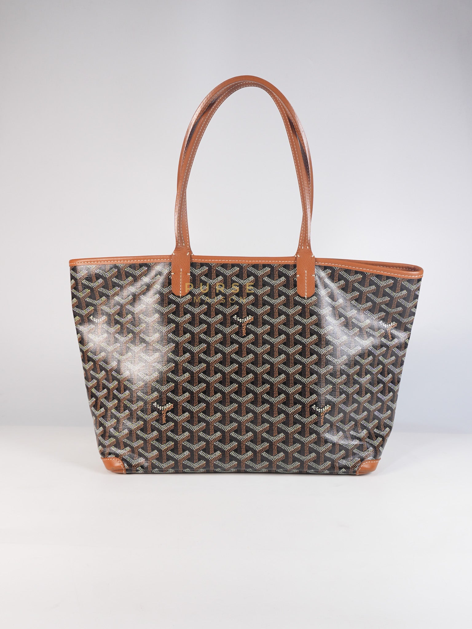 Artois PM Tan in Goyardine Canvas | Purse Maison Luxury Bags Shop