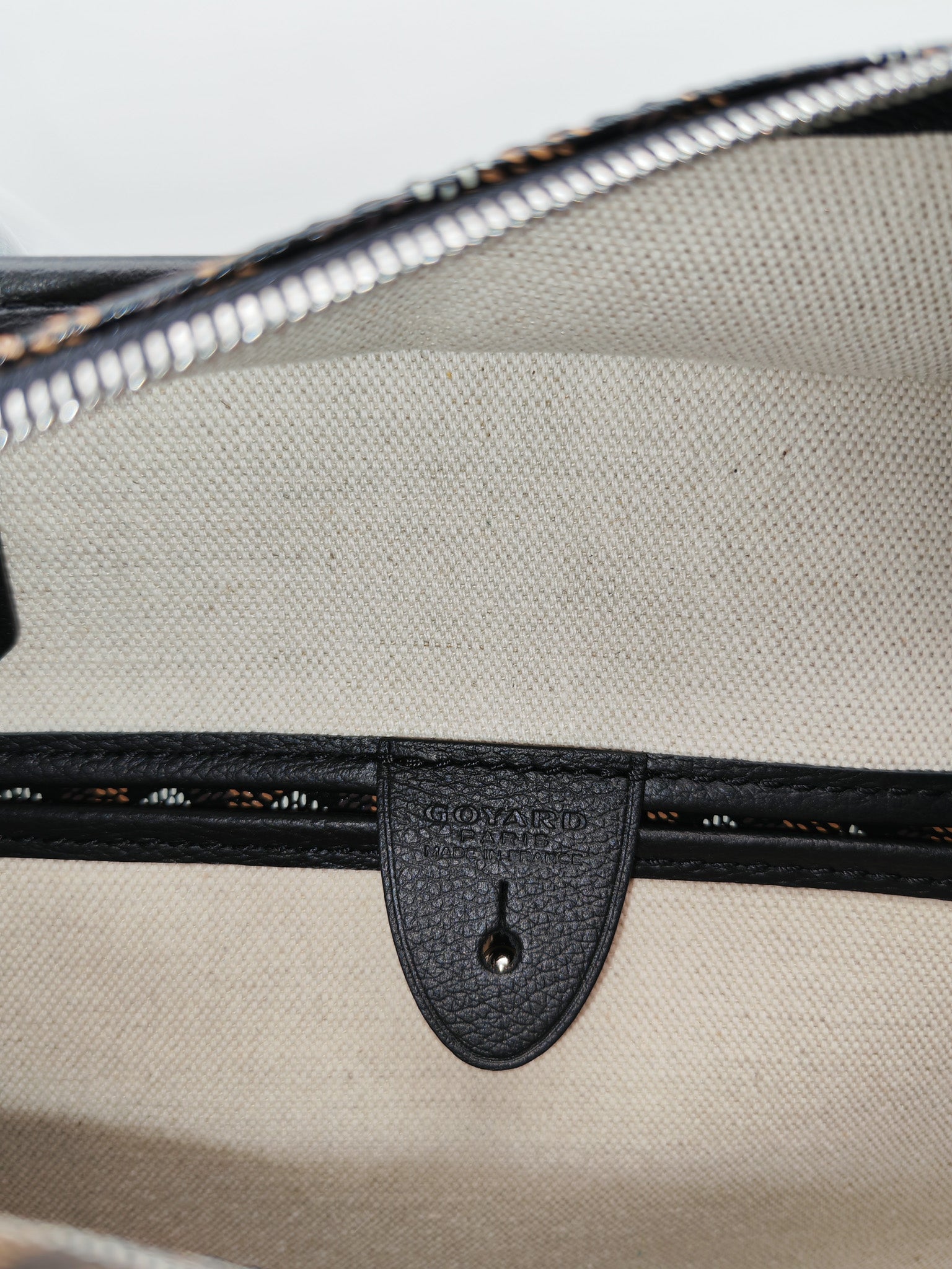 Artois PM Tote Bag in Black Goyardine Canvas | Purse Maison Luxury Bags Shop