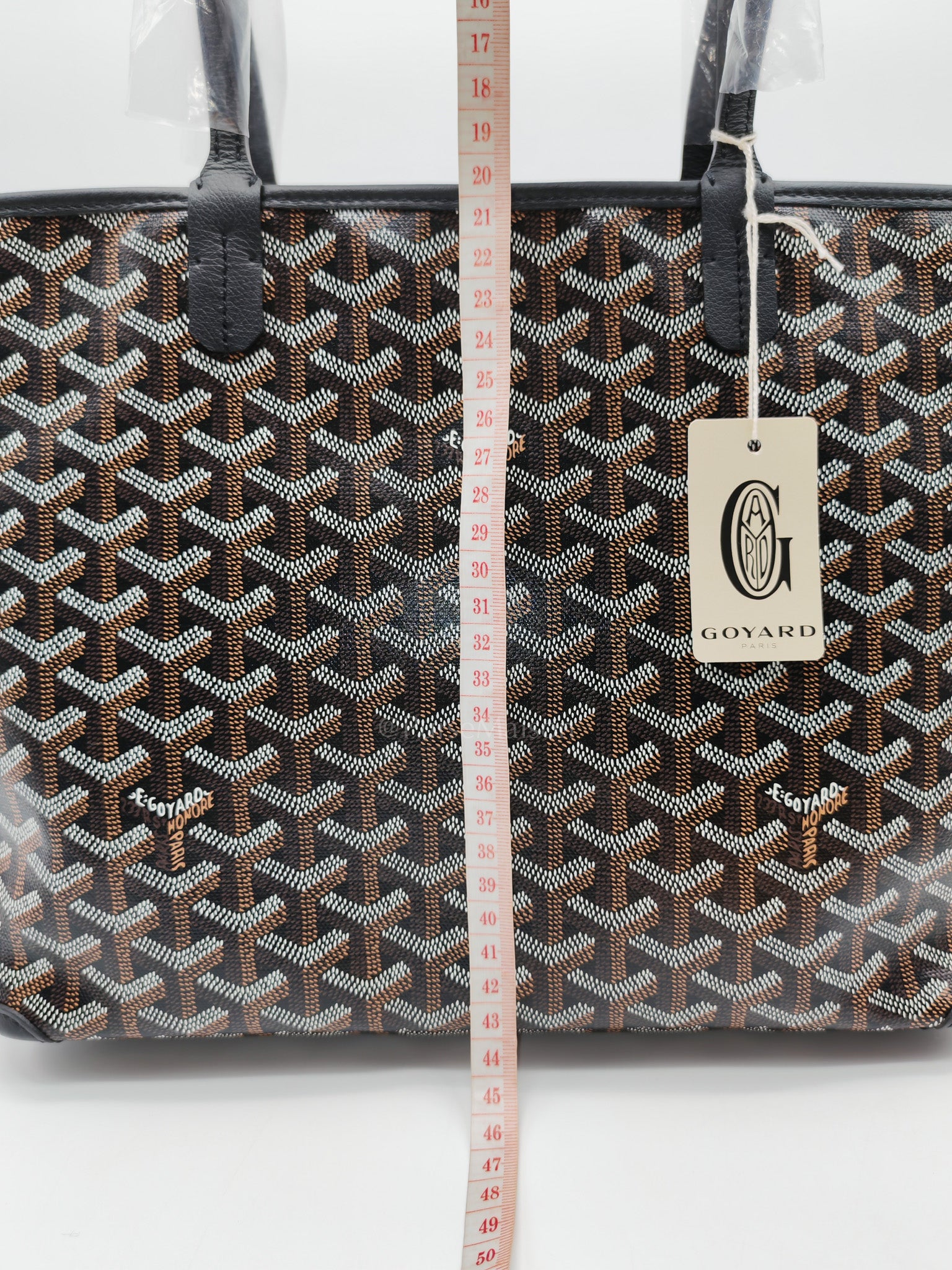Artois PM Tote Bag in Black Goyardine Canvas | Purse Maison Luxury Bags Shop