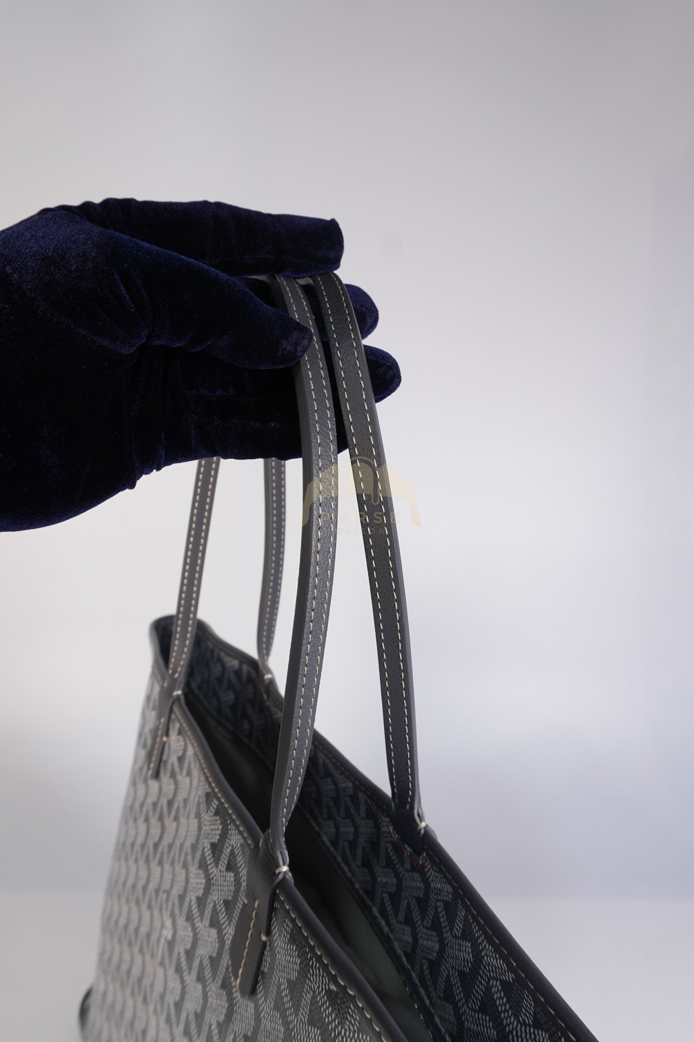 Artois PM Tote Bag in Gray Goyardine Canvas | Purse Maison Luxury Bags Shop